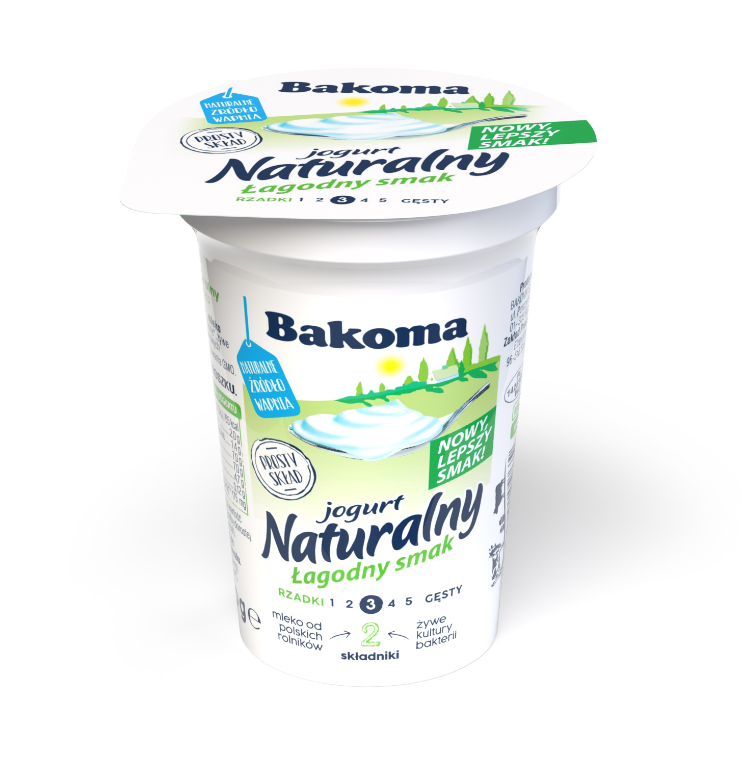 Jogurt Naturalny Łagodny Smak 150G