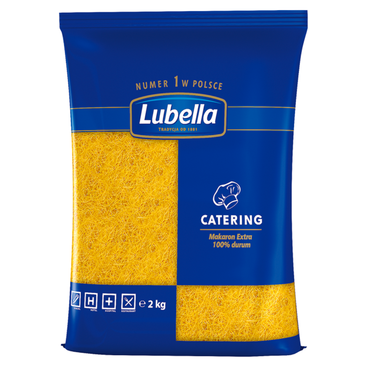 Lubella Catering Makaron Nitki Cięte 2 Kg