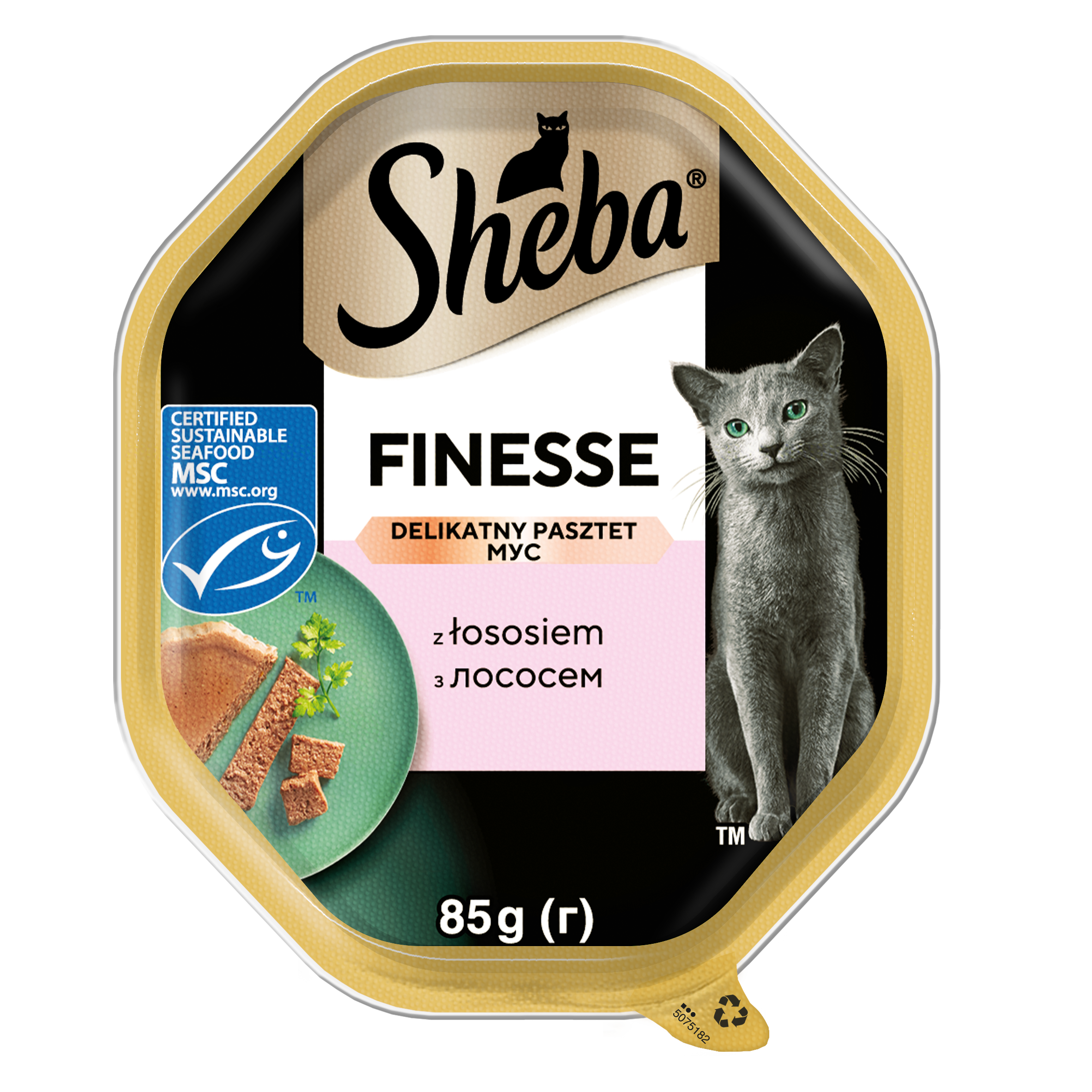 Sheba Finesse Delikatny Pasztet Z Łososiem 85G
