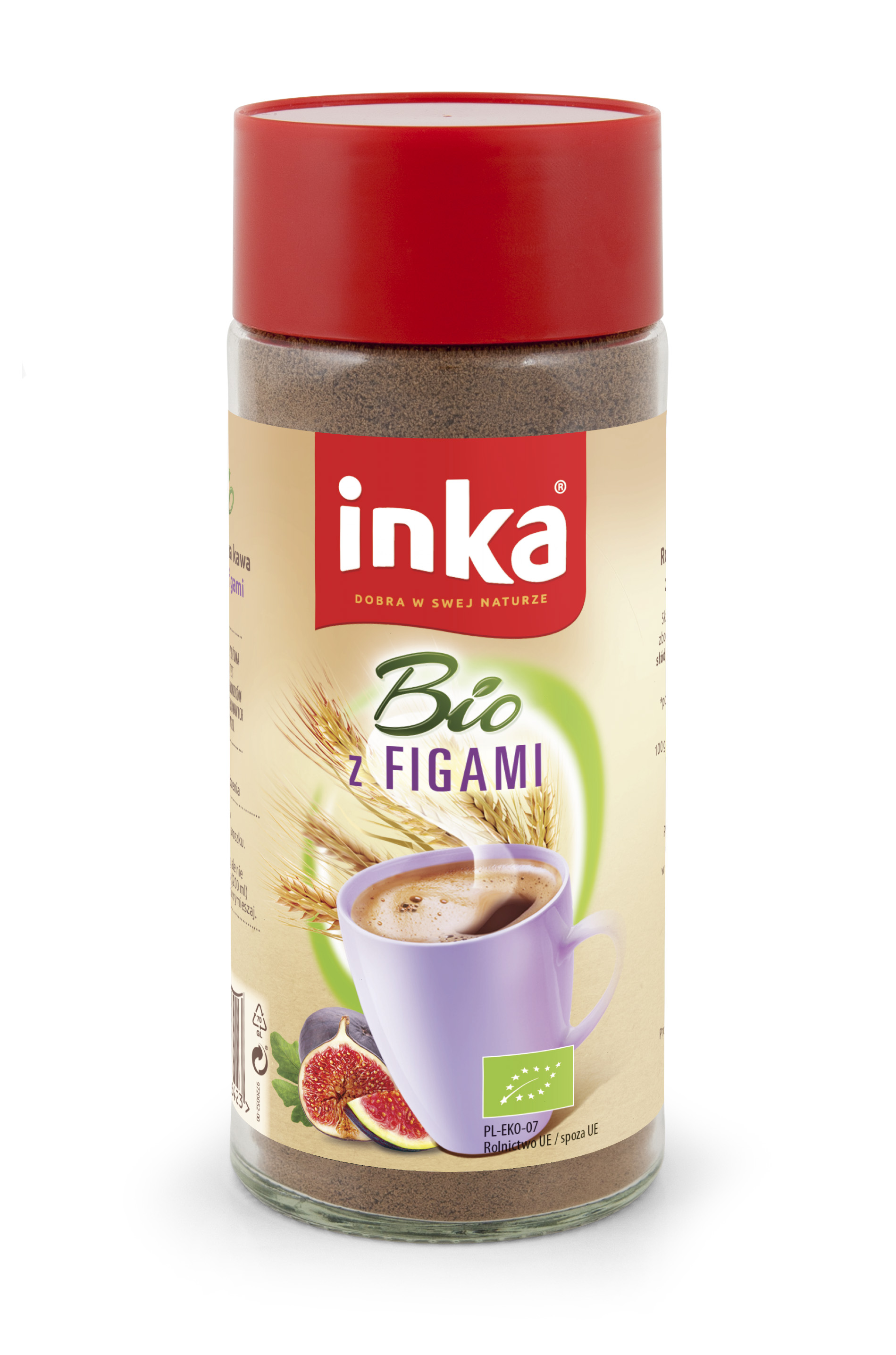 Inka Rozpuszczalna Kawa Zbożowa Z Figami Bio 100G