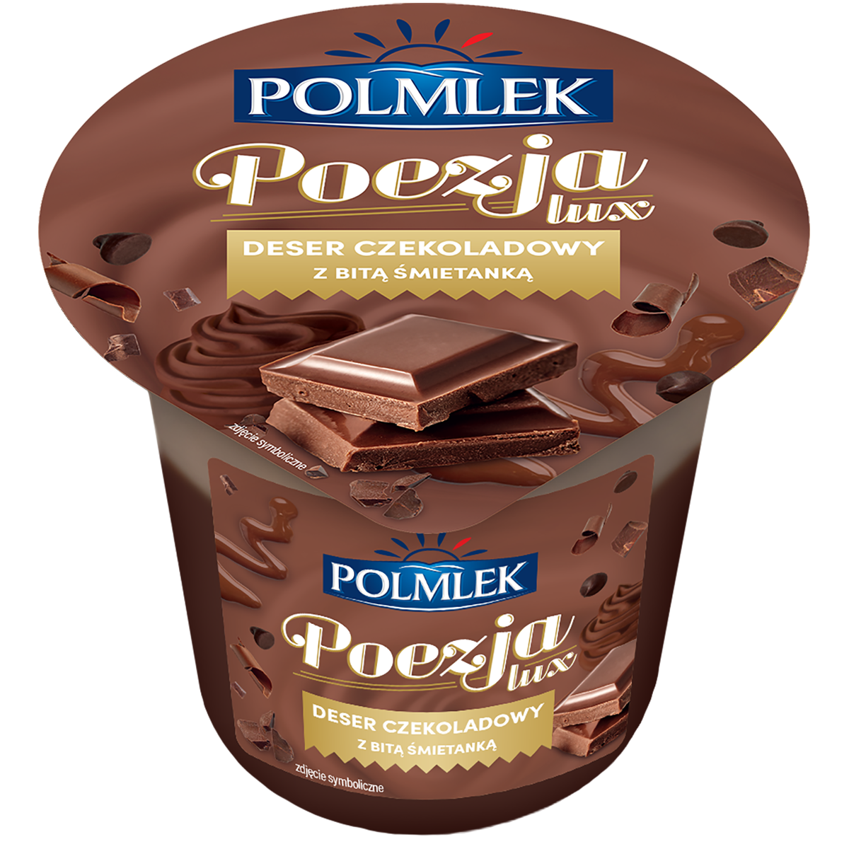 Polmlek Poezja Lux Deser Mleczny Czekoladowy Z Bitą Śmietanką O Smaku Czekoladowym 180 G