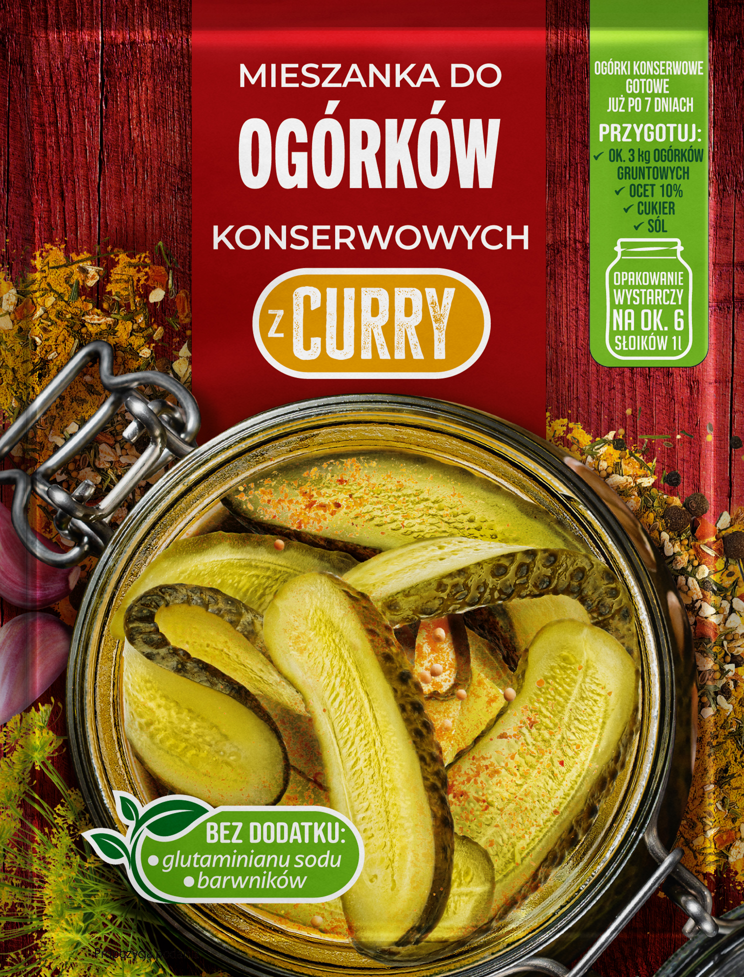 Mieszanka Do Ogórków Konserwowych Z Curry 40G Prymat