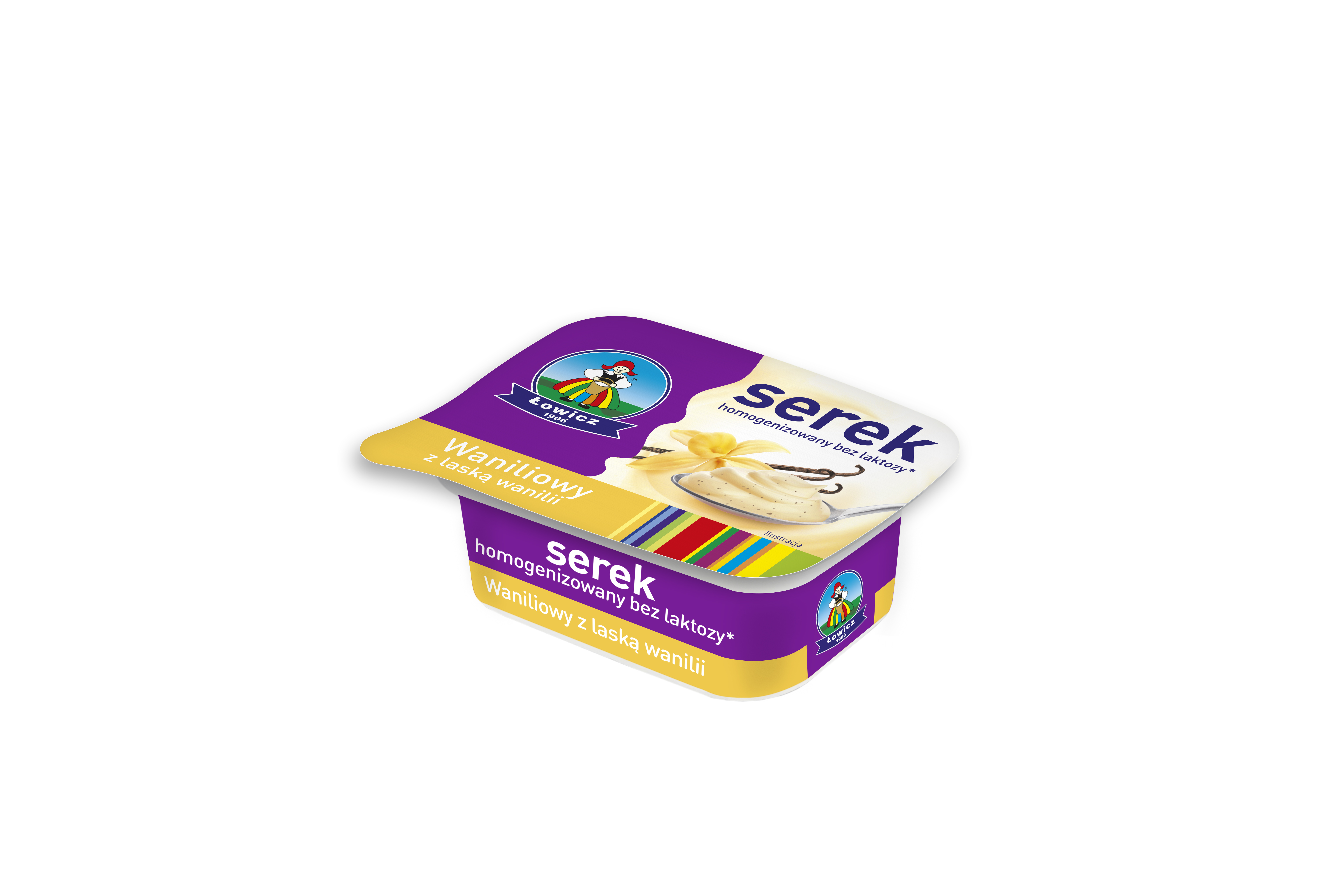 Serek Homogenizowany Waniliowy Bez Laktozy 150G Łowicz
