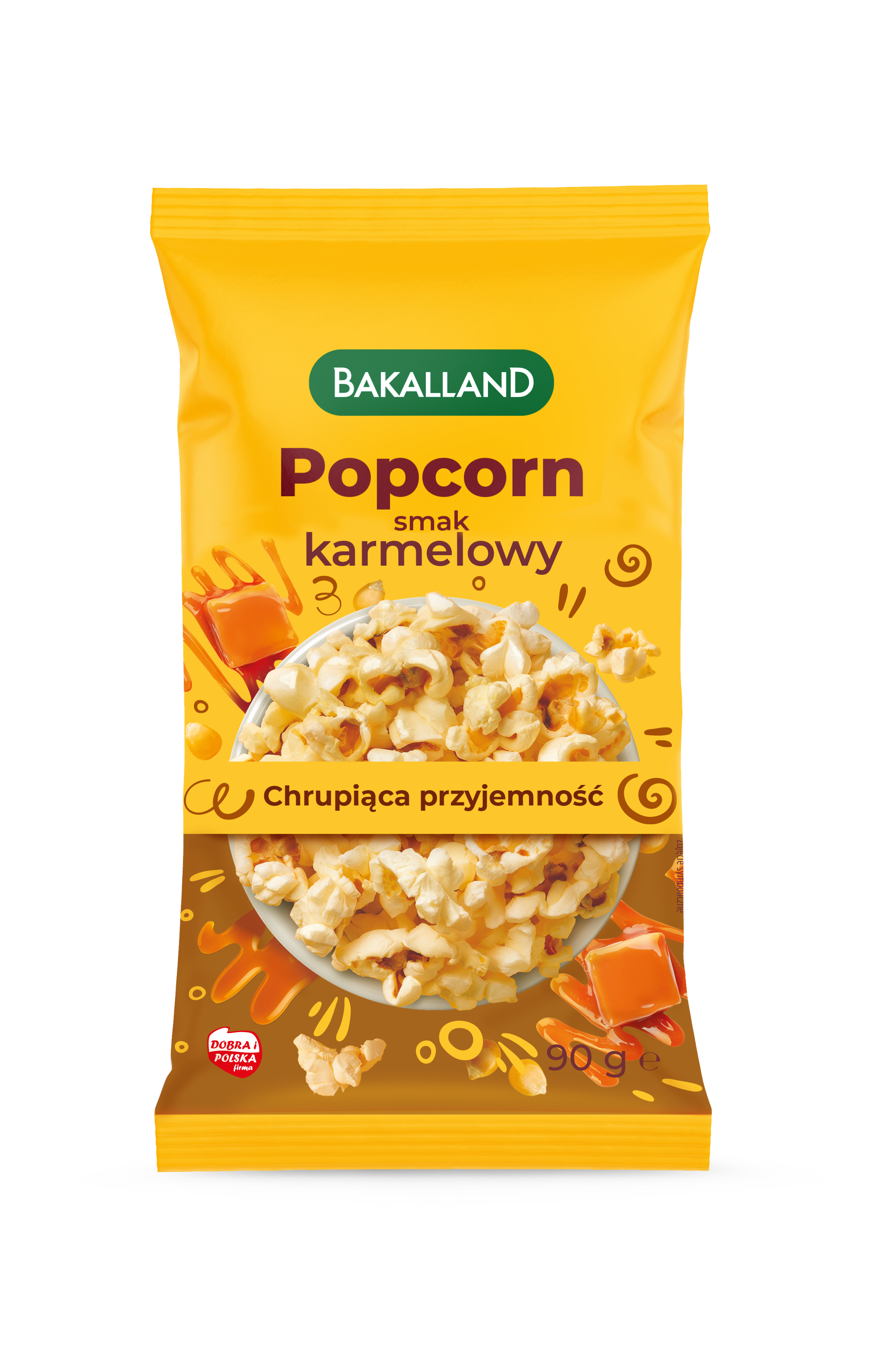 Bakalland Popcorn Smak Karmelowy 90G