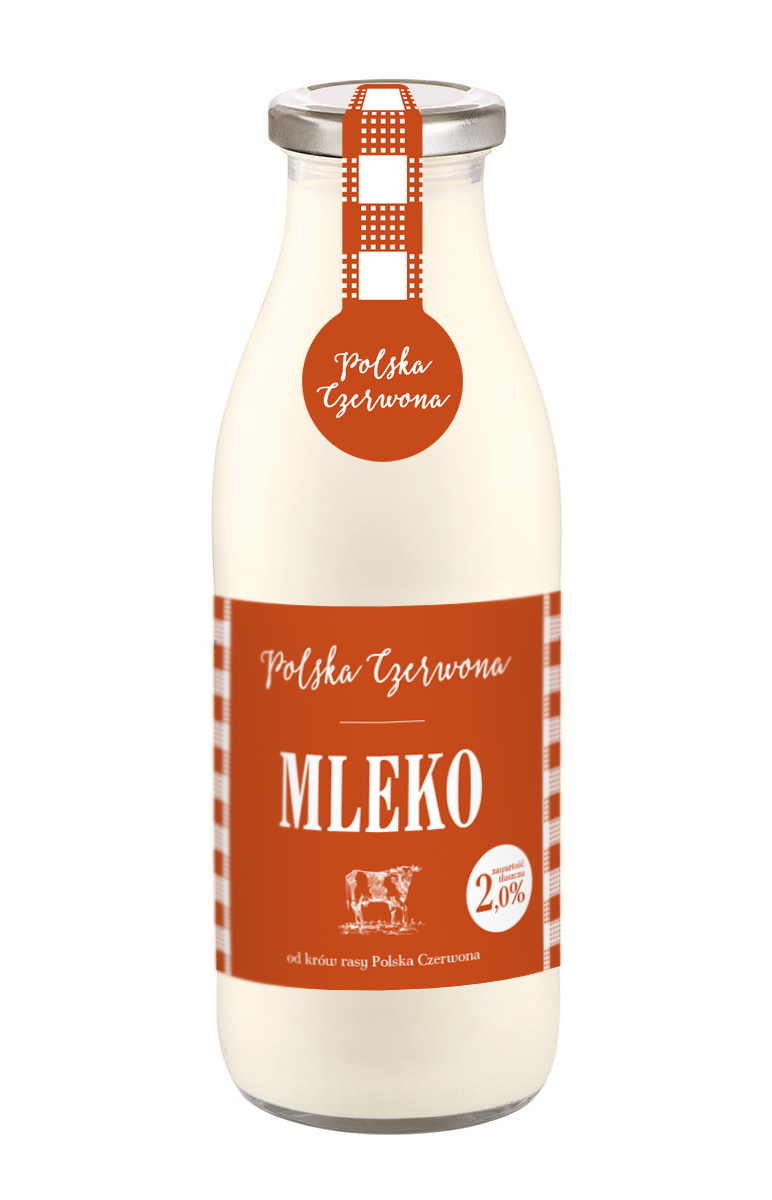 Mleko Bocheńskie Polska Czerwona 2% Szkło 1L
