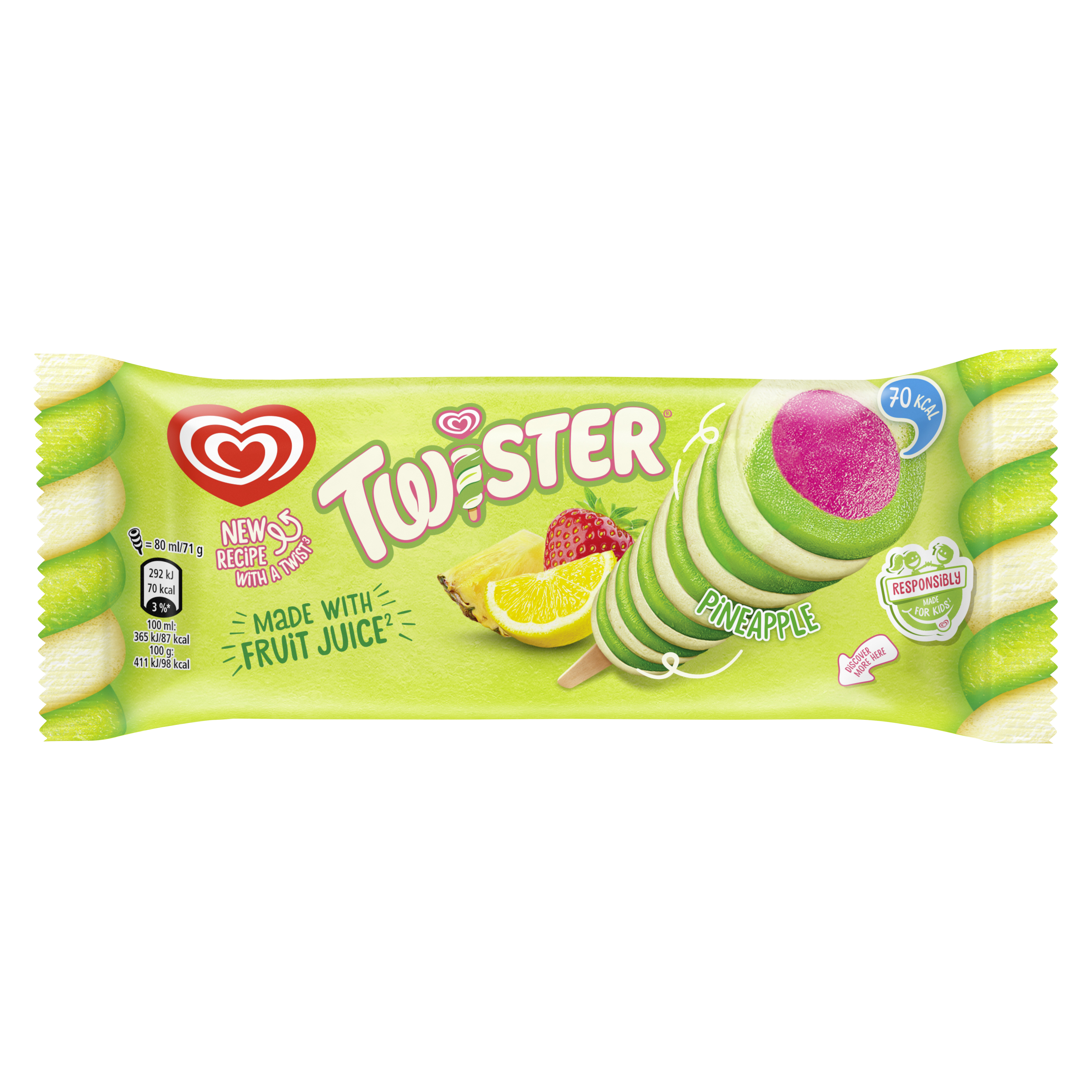 Algida Lody Twister Green 80Ml
