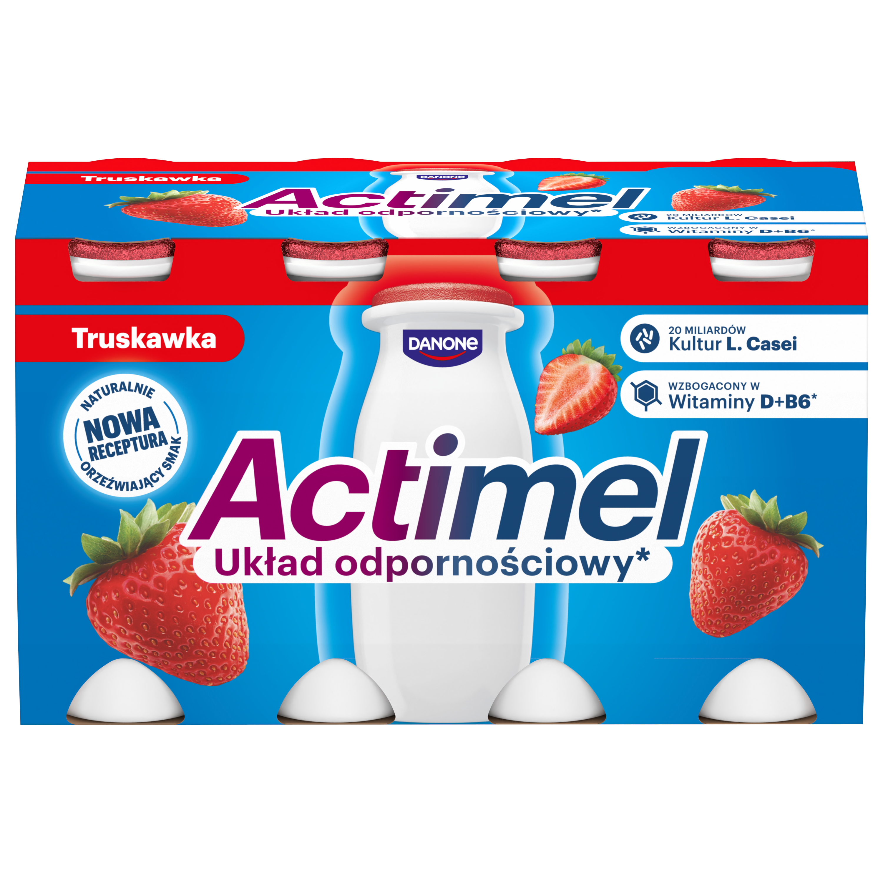 Actimel Truskawka 8X100G