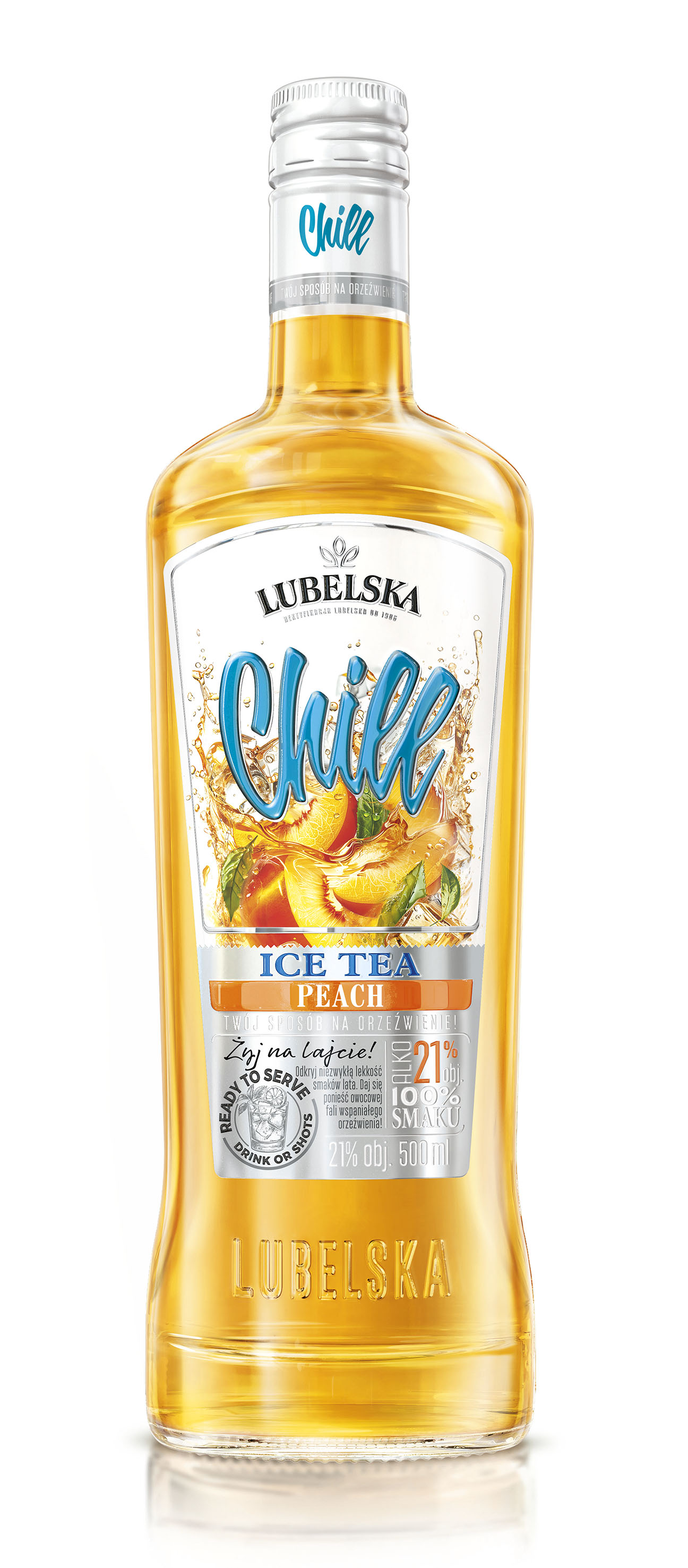 Lubelska Chill Ice Tea Peach 21% 0,5L