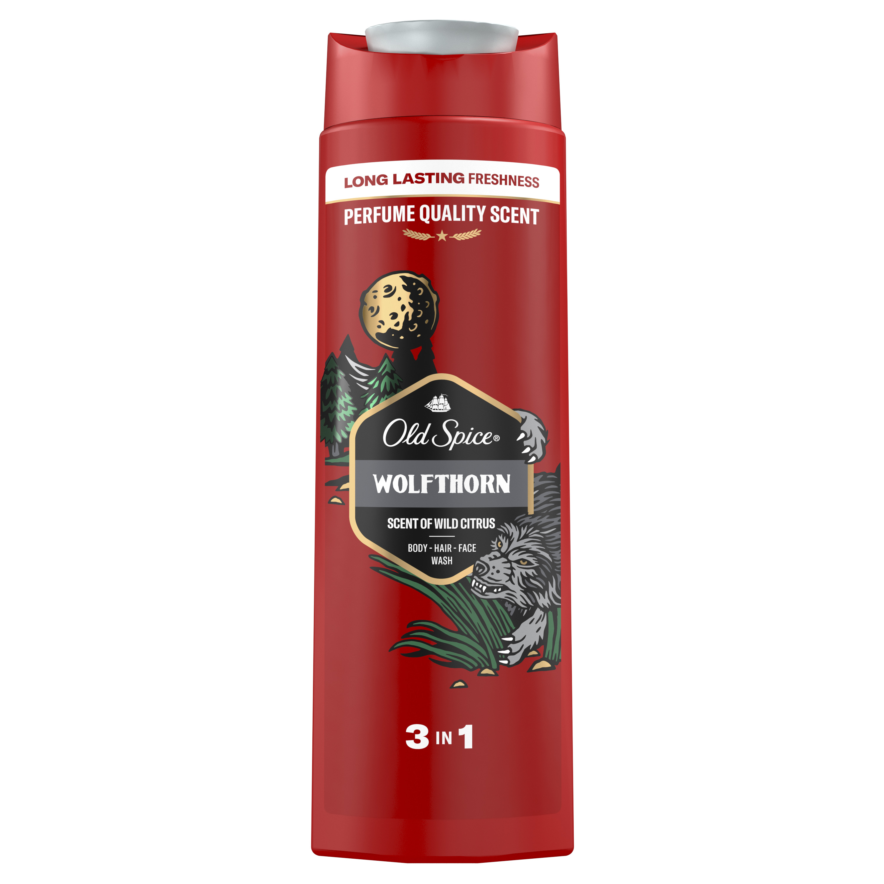 Old Spice Wolfthorn Męski Płyn Do Kąpieli, Żel Pod Prysznic I Szampon 3 W 1 400Ml