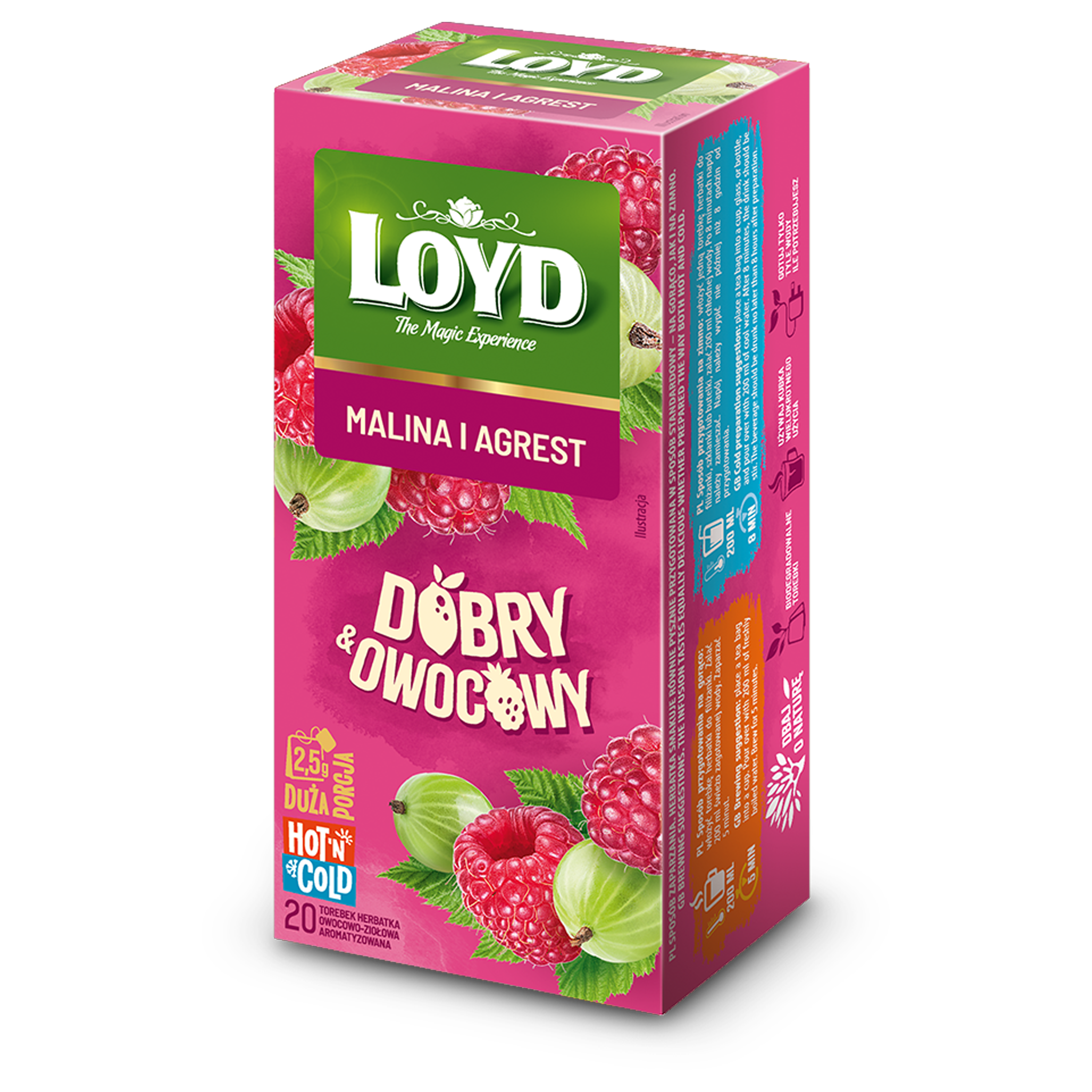 Loyd Herbata O Smaku Malina I Agrest 20X2,5G
