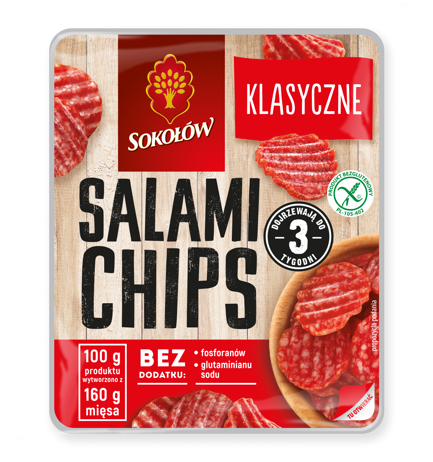 Salami Chips Klasyczne 60 G Salami Z Dębicy