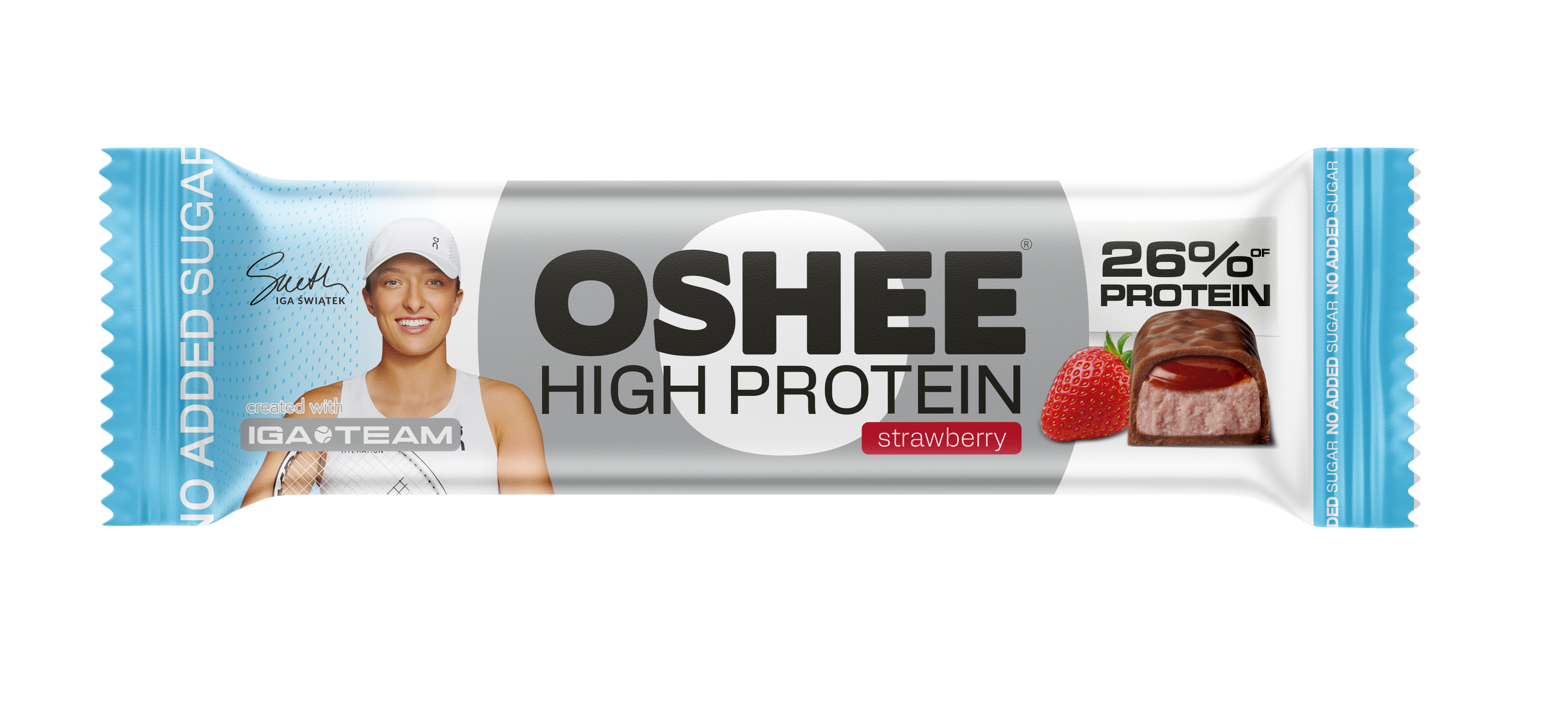 Oshee Baton Proteinowy O Smaku Truskawkowym 49G
