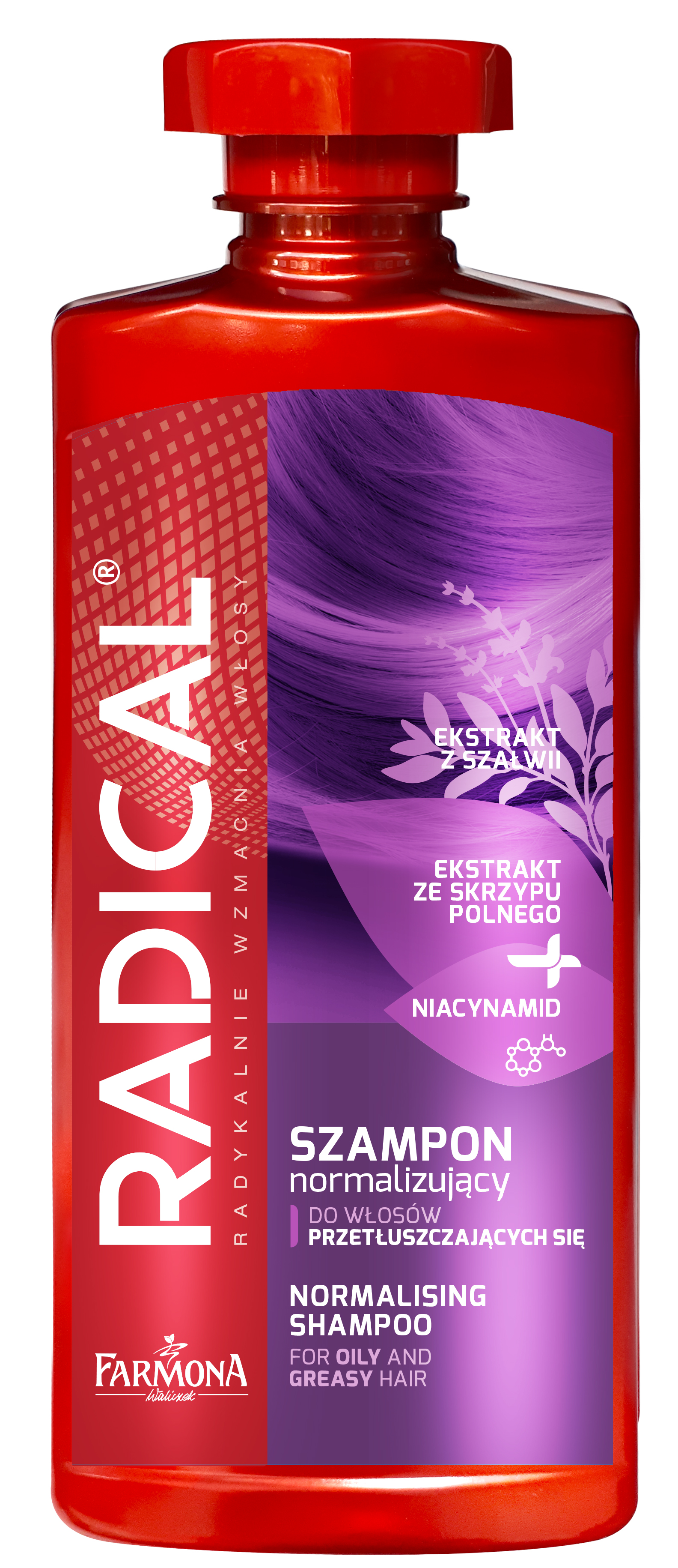 Radical Szampon Normalizujący Do Włosów Przetłuszczających Się 400Ml