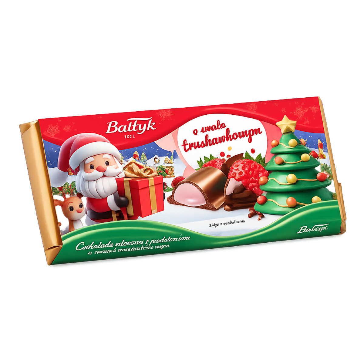 Bałtyk Czekolada Nadziewana Truskawka 148G