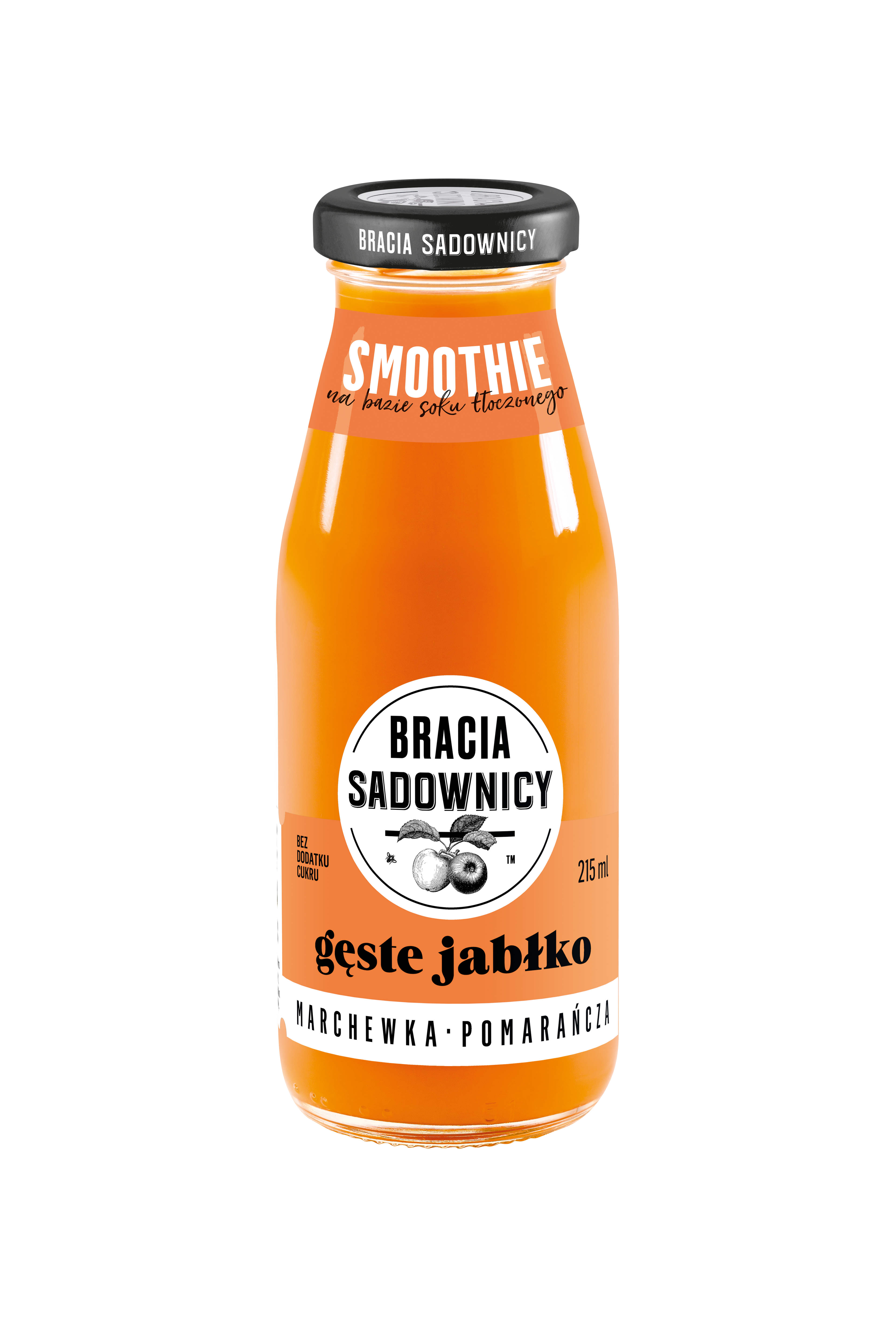 Bracia Sadownicy Gęste Jabłko - Marchewka Pomarańcza 215 Ml