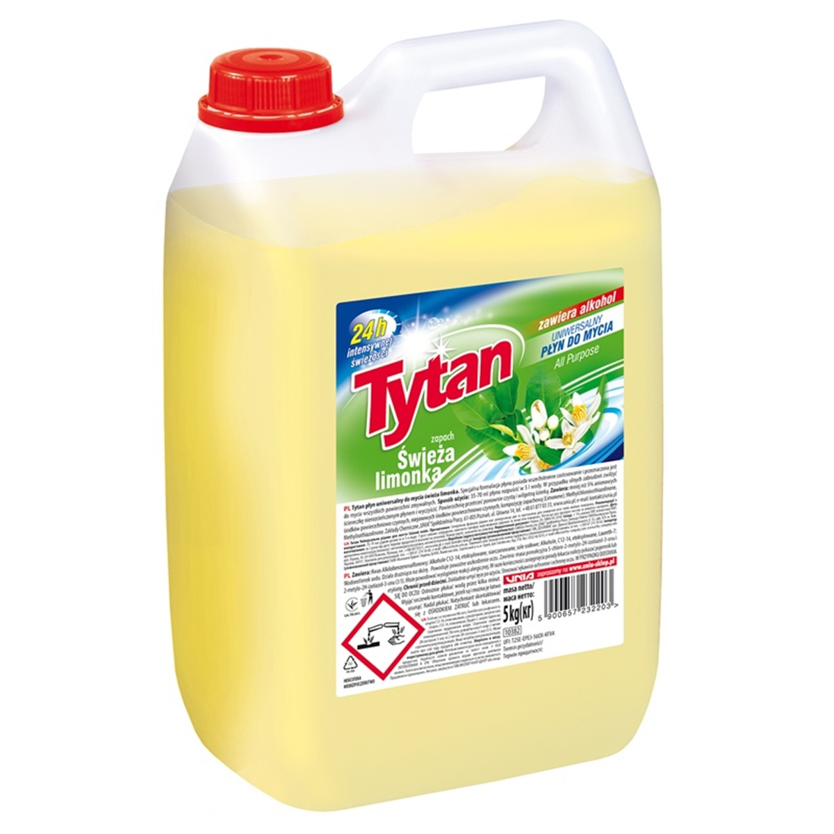 Tytan Płyn Uniwersalny Do Mycia Świeża Limonka 5Kg