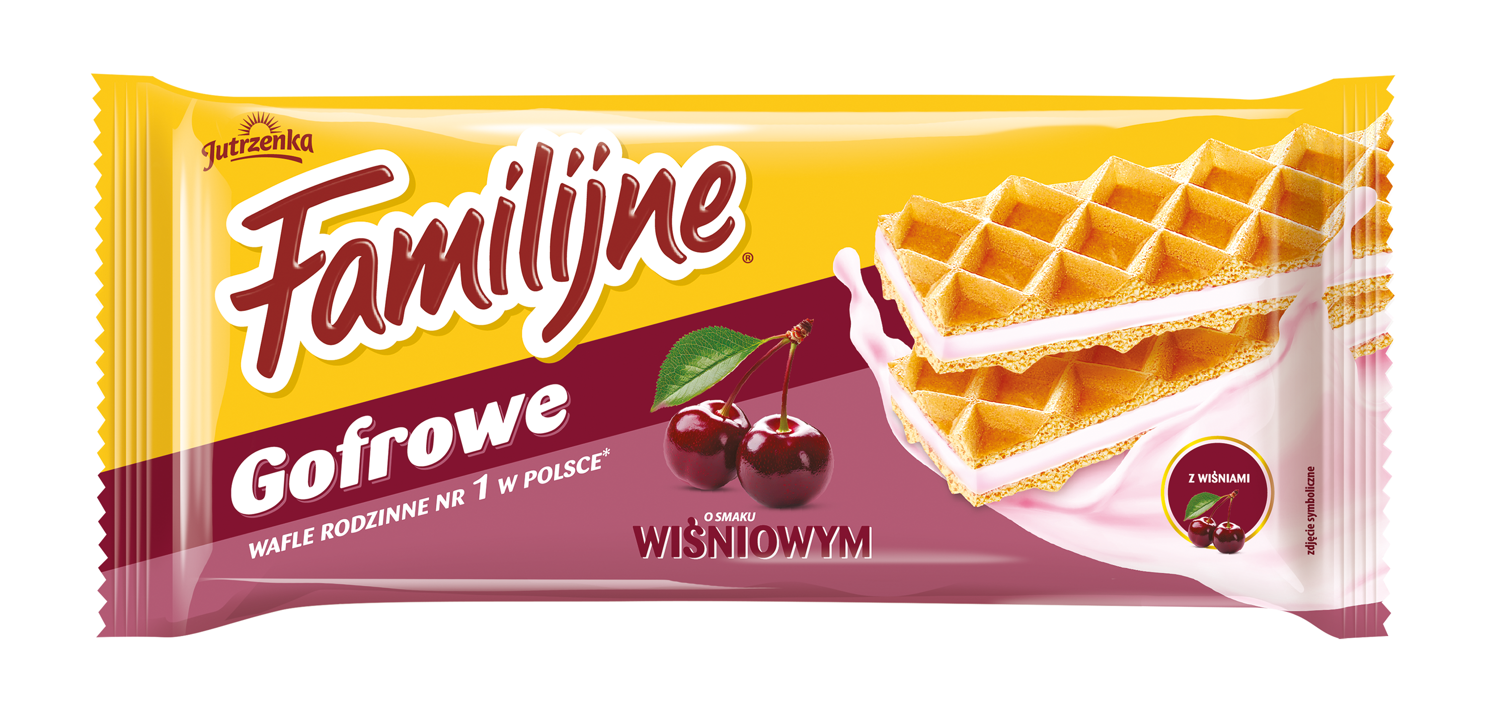 Familijne Gofrowe O Smaku Wiśniowym 140G