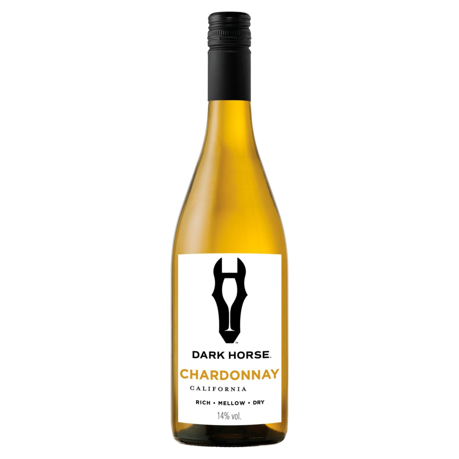 Wino Białe Wytrawne Dark Horse Chardonnay 14 % 750 Ml.