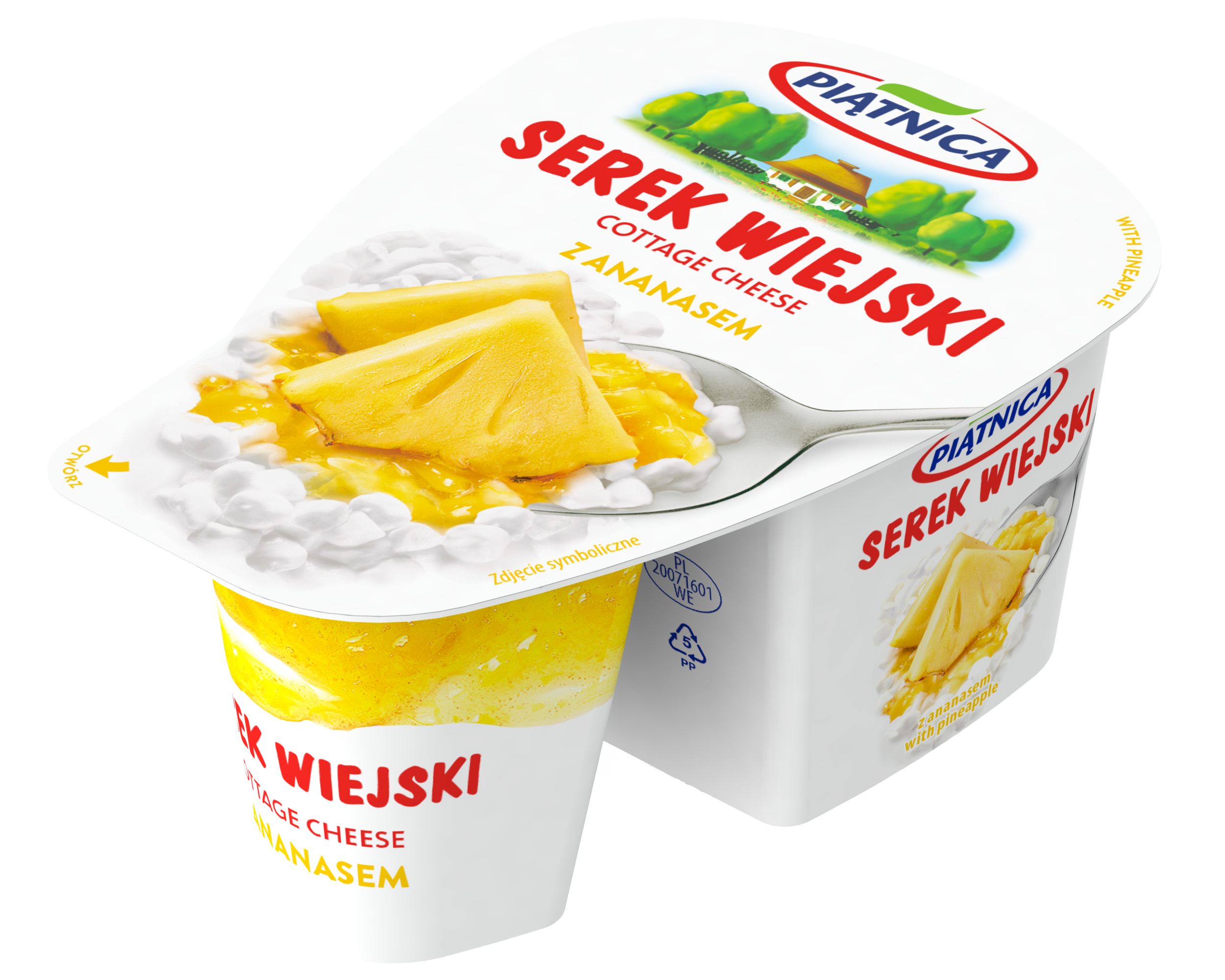 Piątnica Serek Wiejski Z Ananasem 150 G