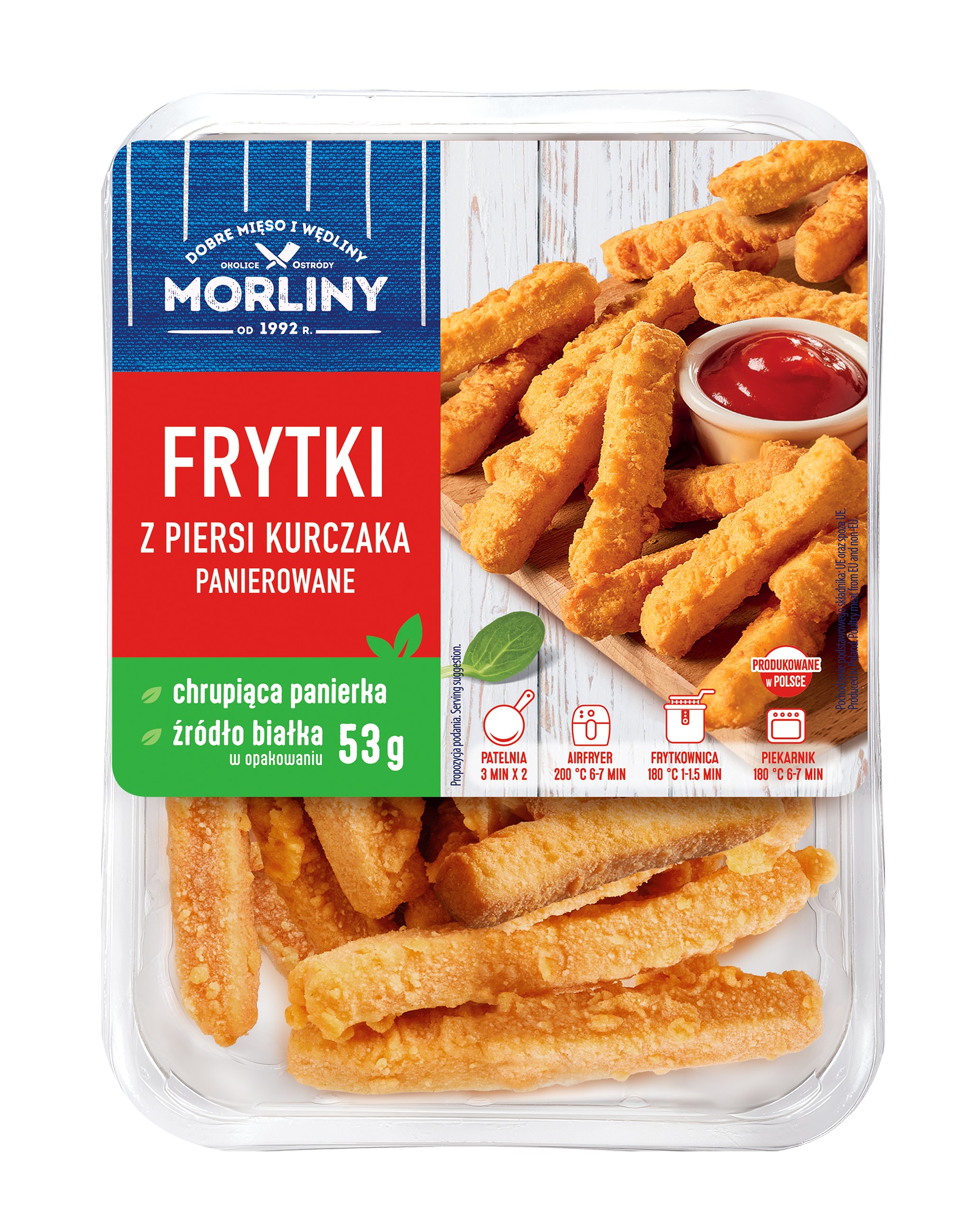 Morliny Frytki Panierowane Z Piersi Kurczaka 350 G
