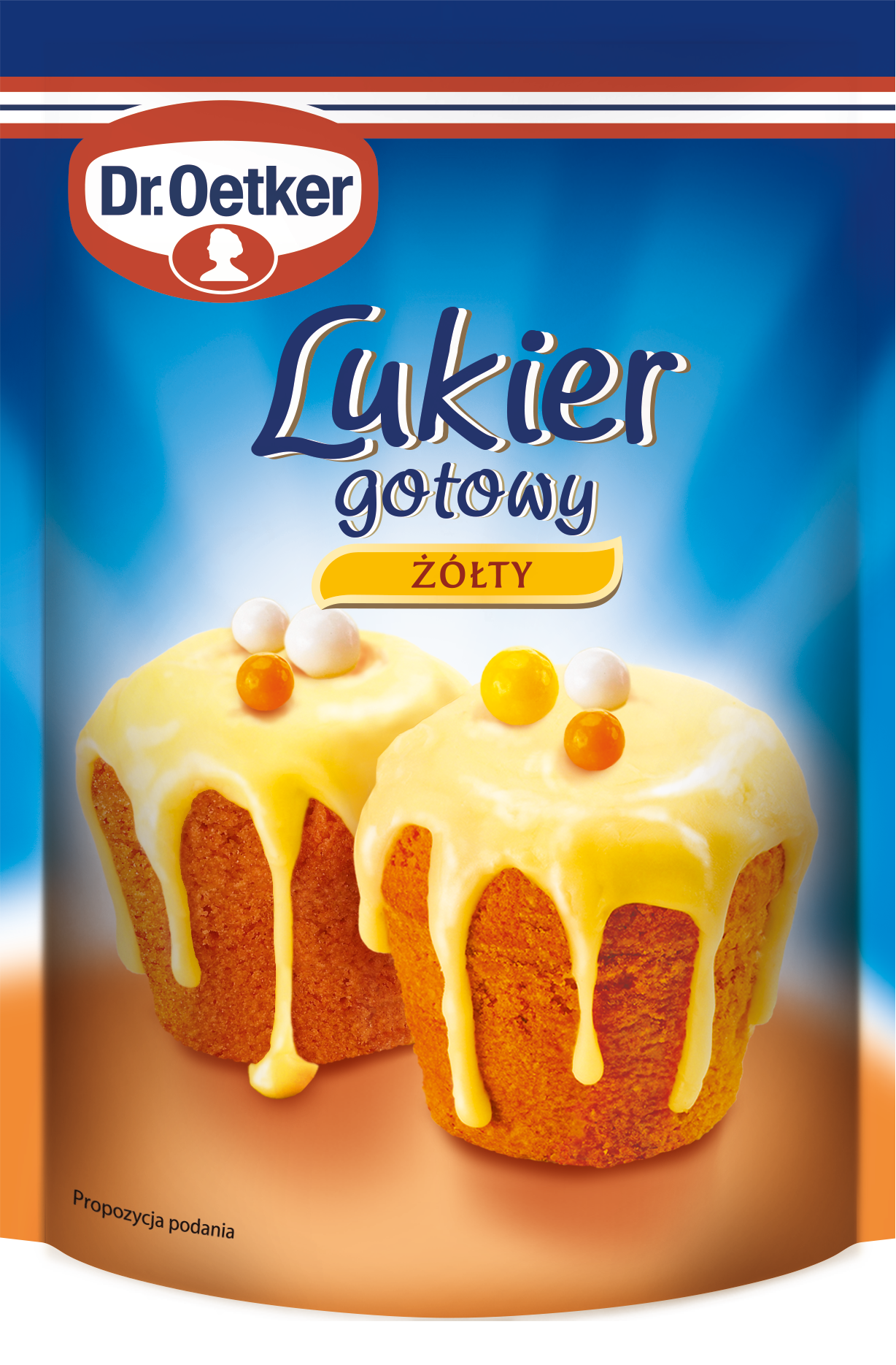 Dr. Oetker Lukier Gotowy Żółty 100 G