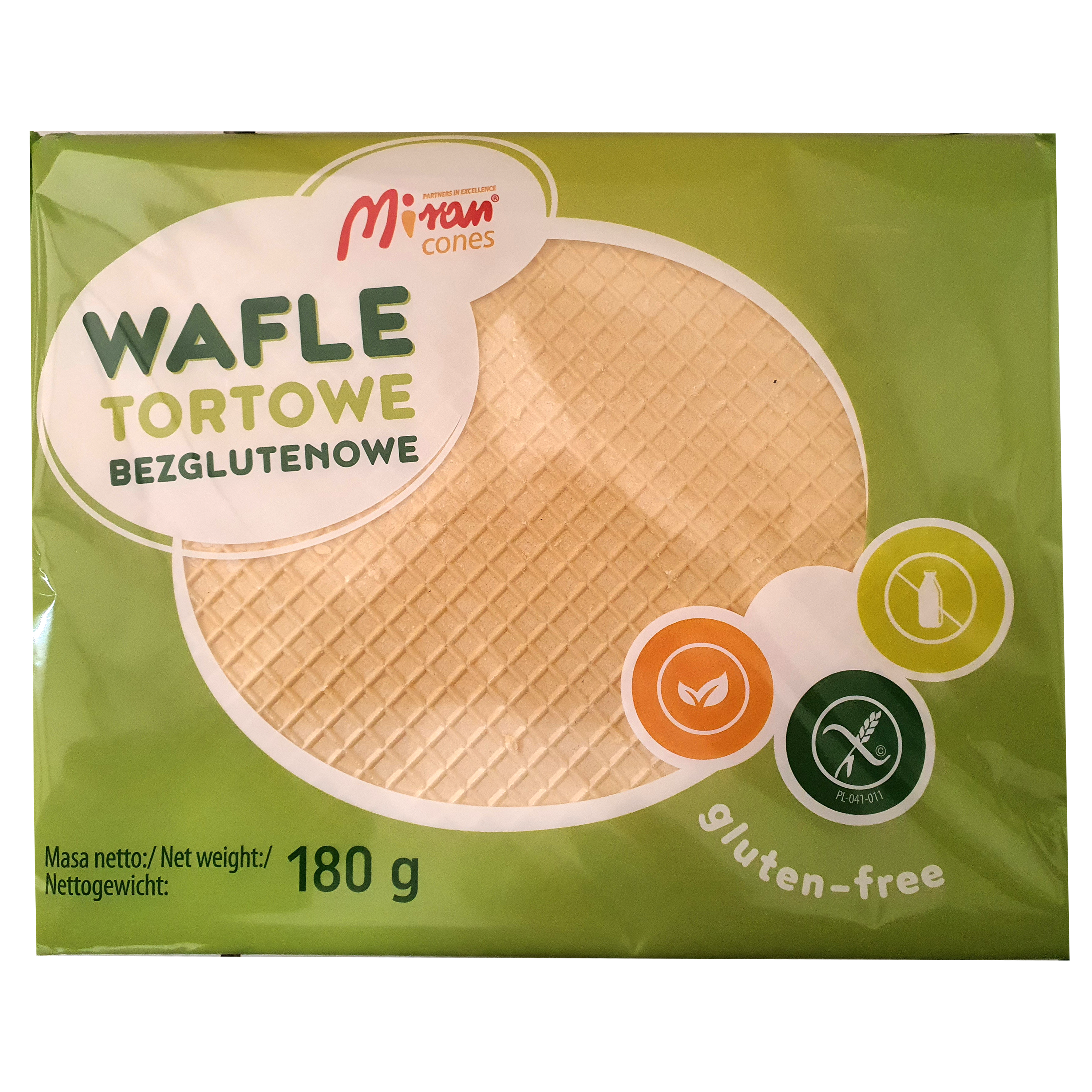 Miran Wafle Tortowe Bezglutenowe 180G