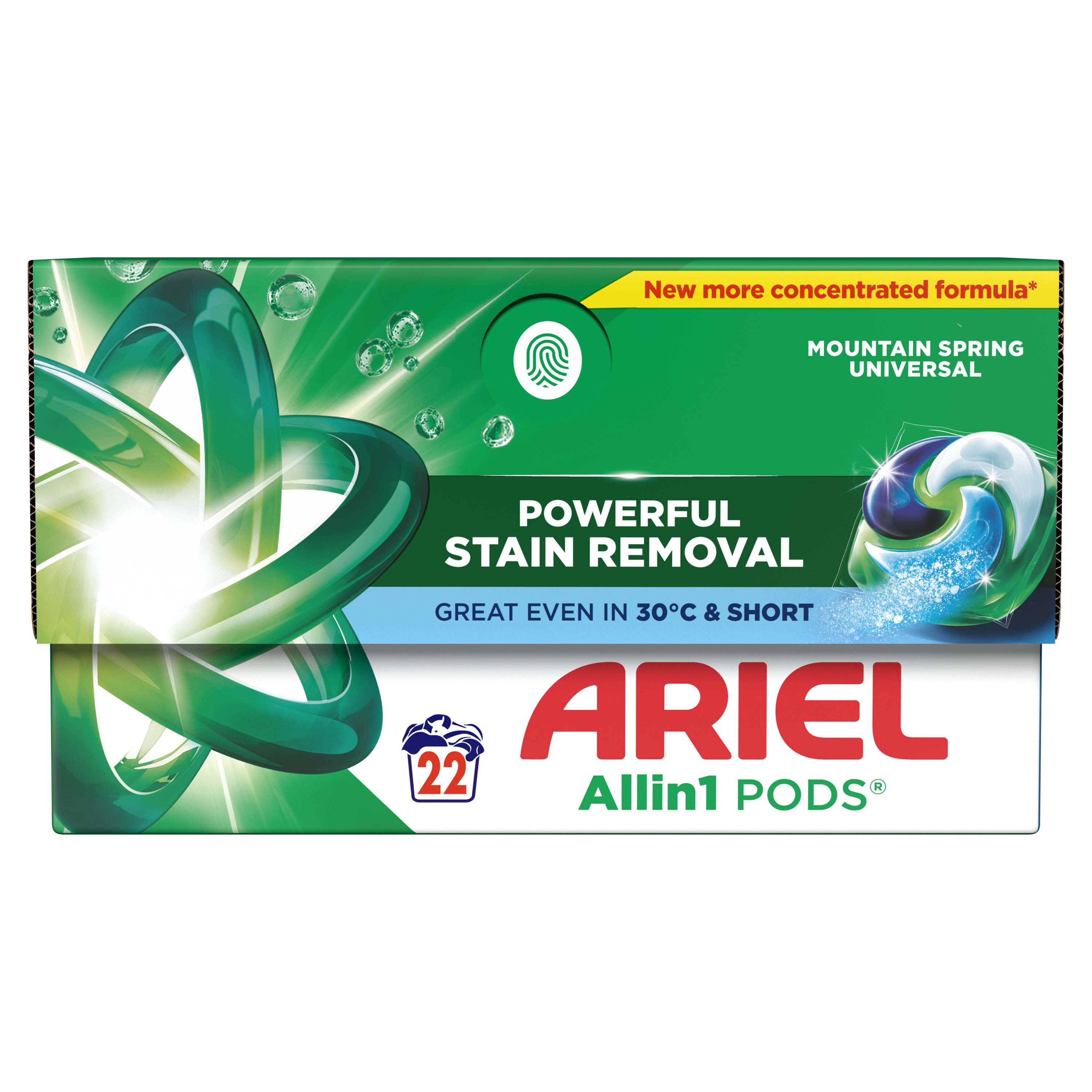 Ariel Allin1 Pods Mountain Spring Universal Kapsułki Do Prania, 22 Prań