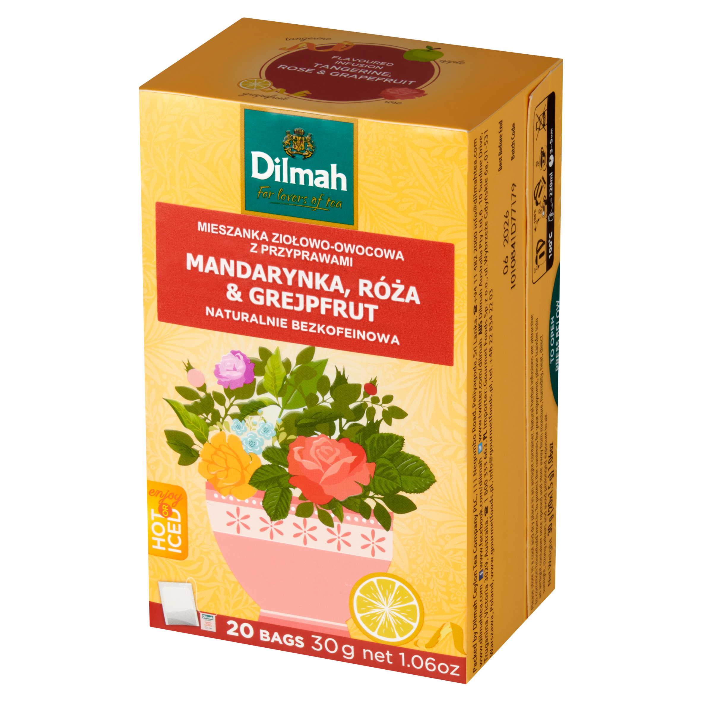 Dilmah Tangerine, Rose & Grapefruit [20X1,5G]