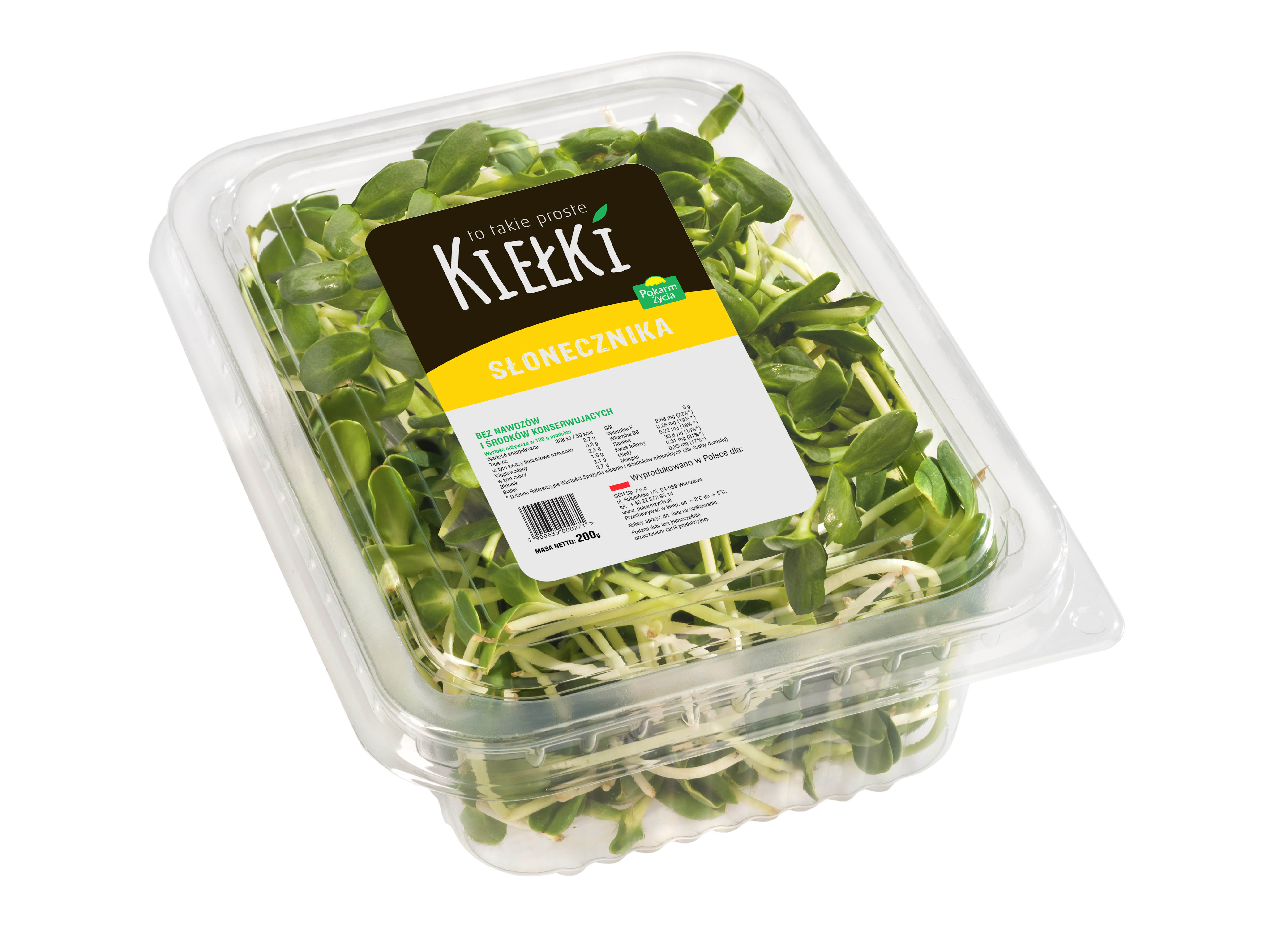 Kiełki Słonecznika Polska 200G Pokarm Życia