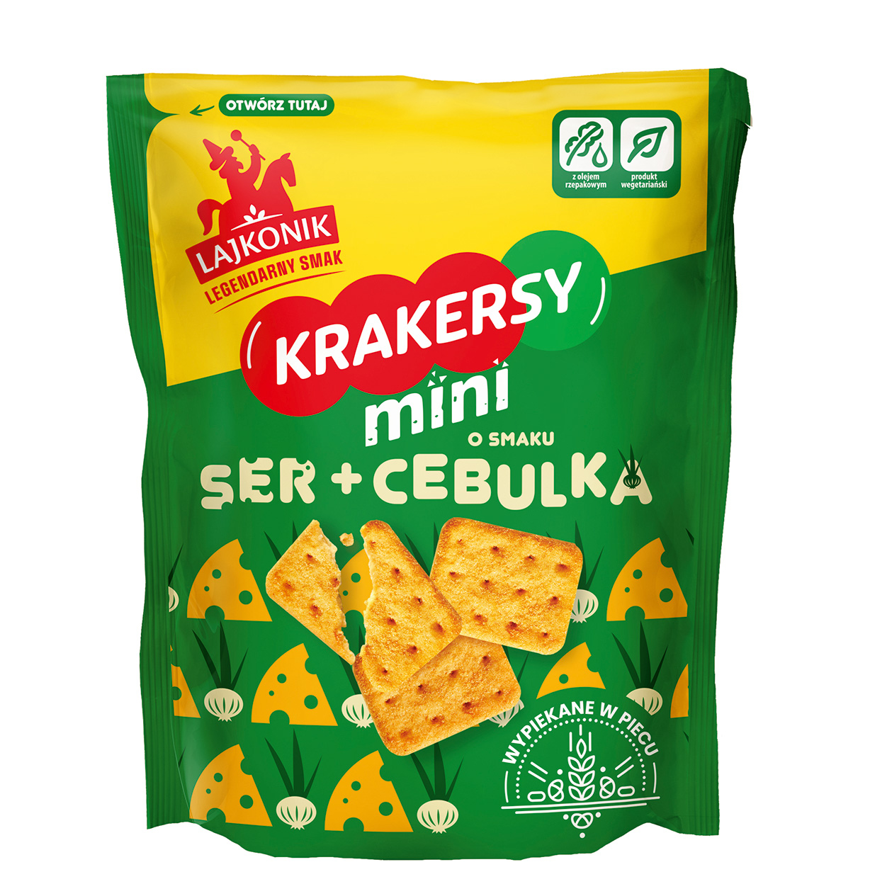 Lajkonik Krakersy Mini O Smaku Sera I Cebuli 100G