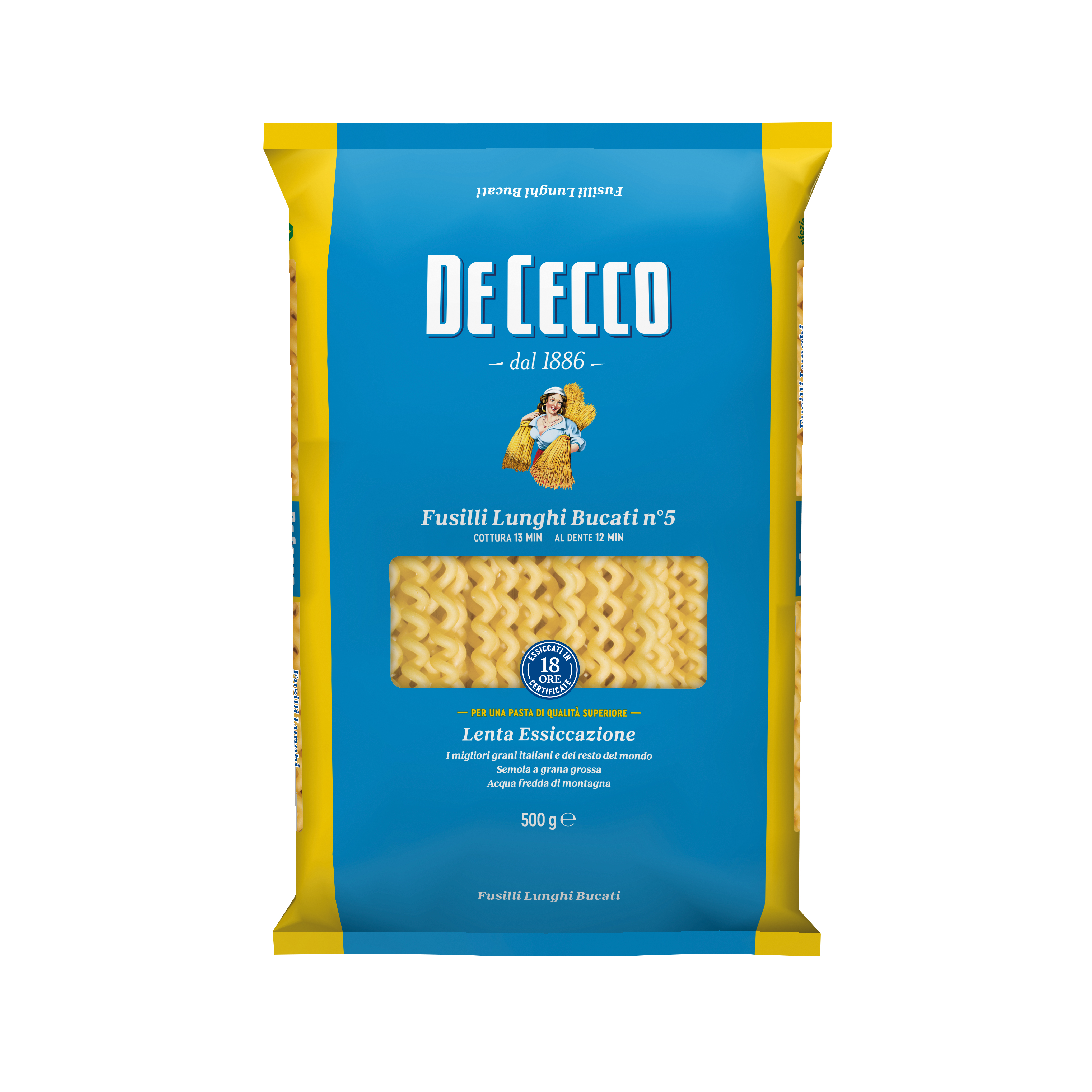 De Cecco Makaron Fusili Lunghi Bucati 500G