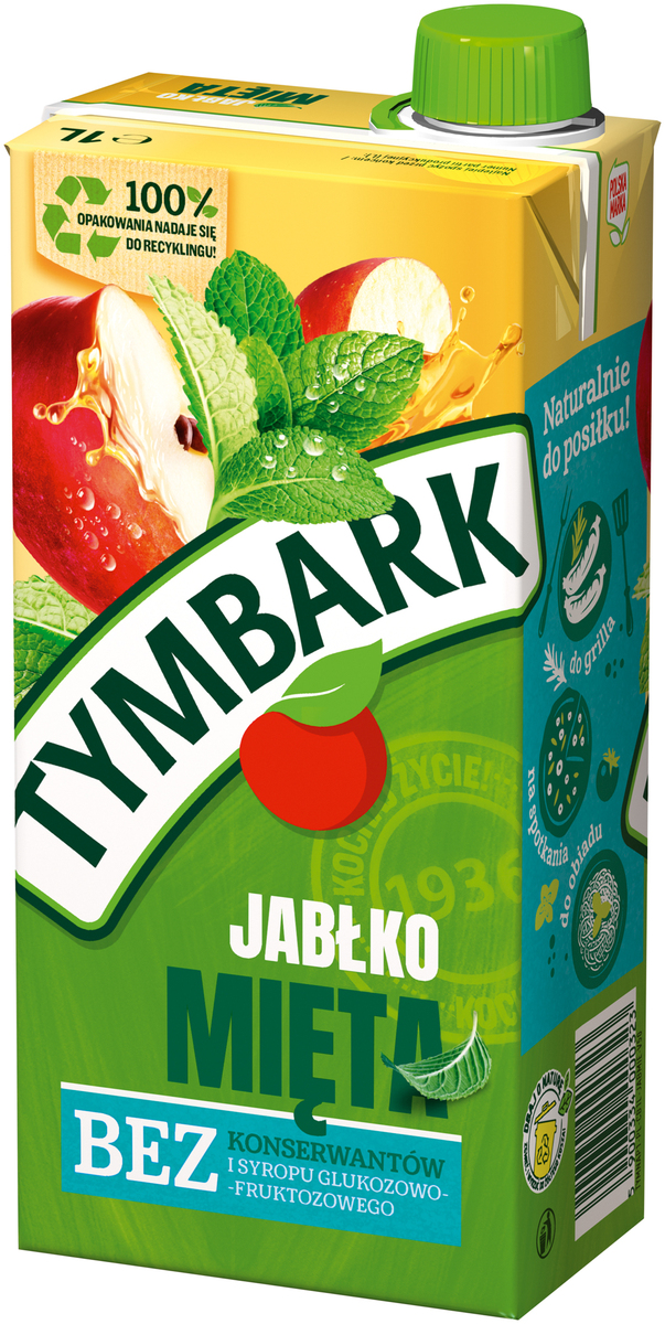 Tymbark Napój Jabłko Mięta 1 L
