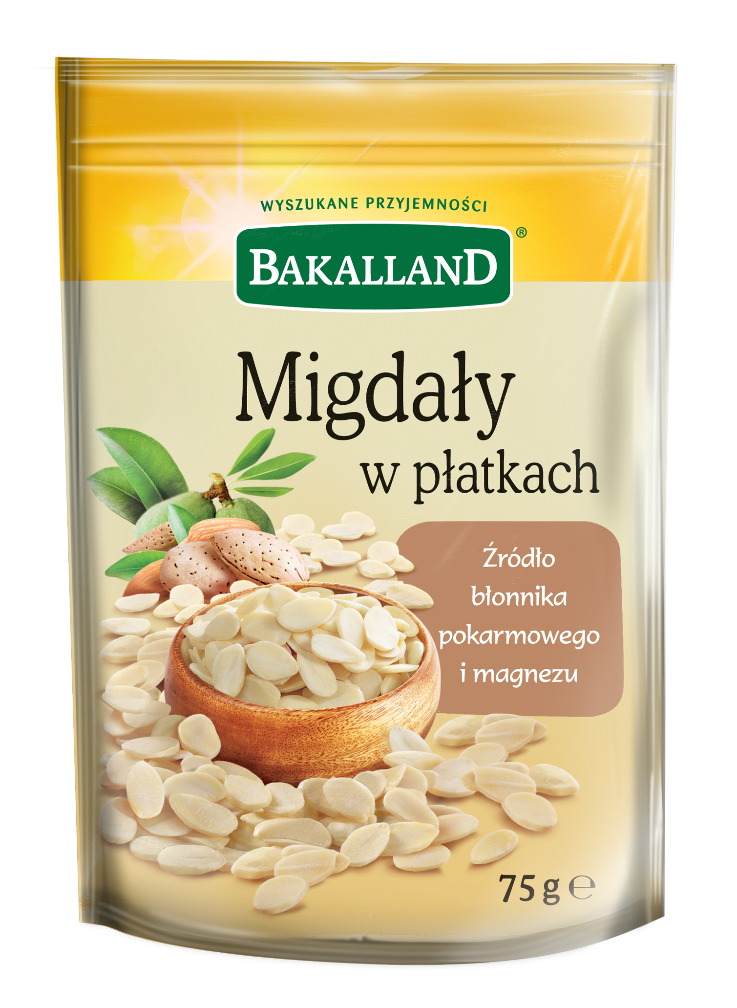 Migdały Płatki 75G Bakalland