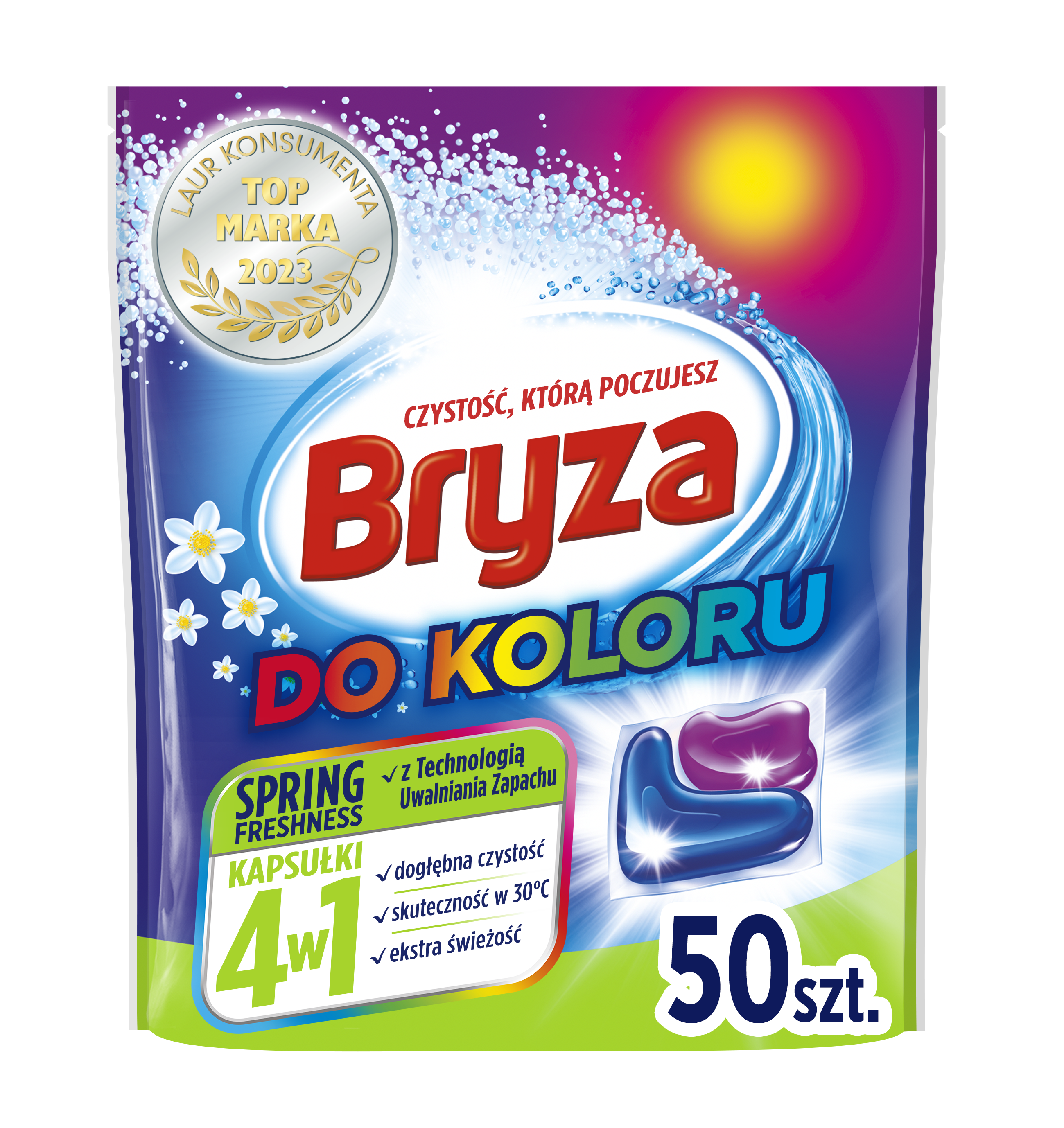 Bryza 4W1 Spring Freshness Kapsułki Do Koloru 50