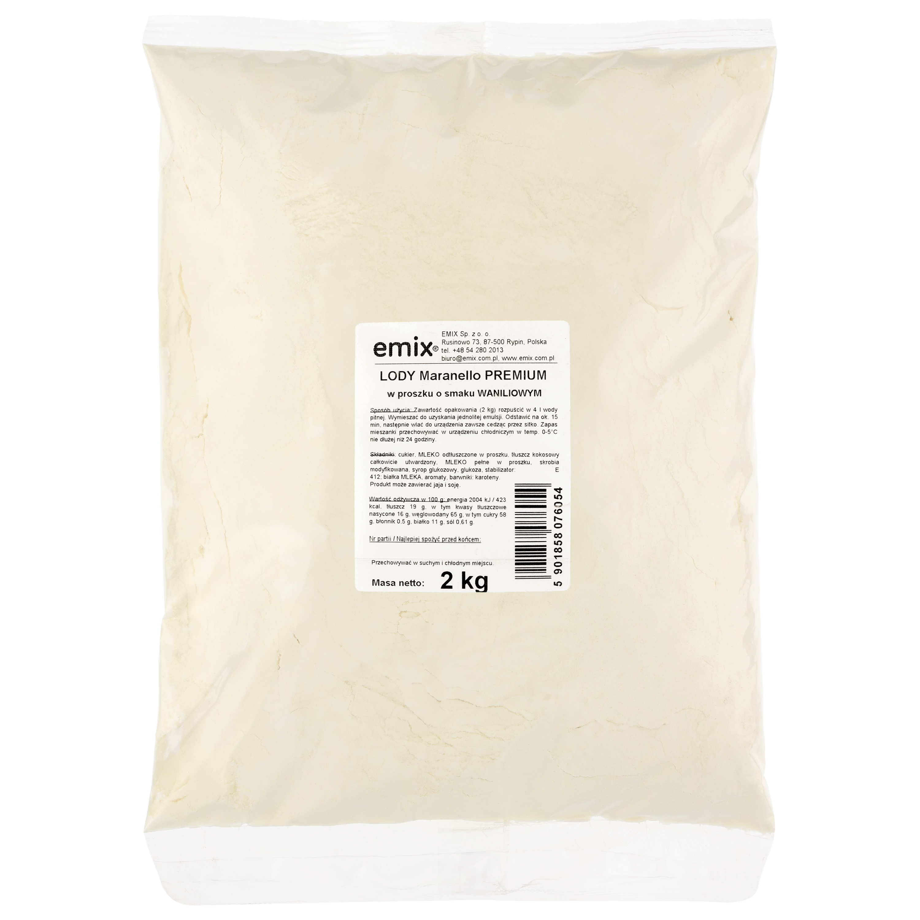 Lody Maranello Premium Wanilia Emix 2Kg