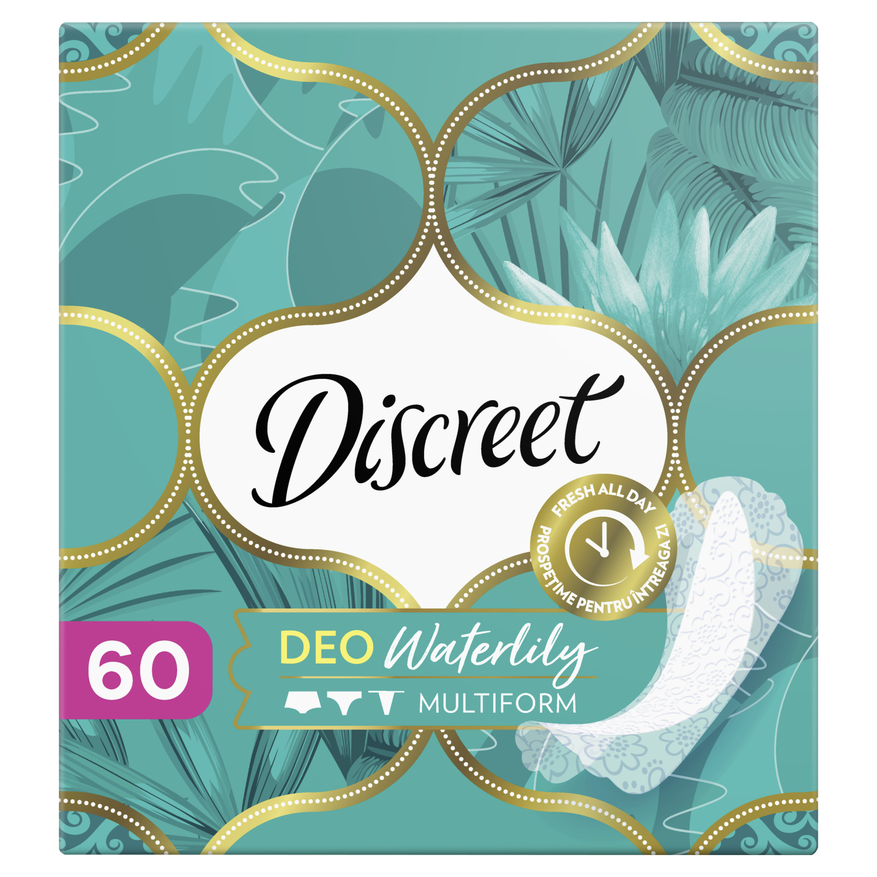 Discreet Multiform Waterlily Wkładka Higieniczna 60 Sztuk