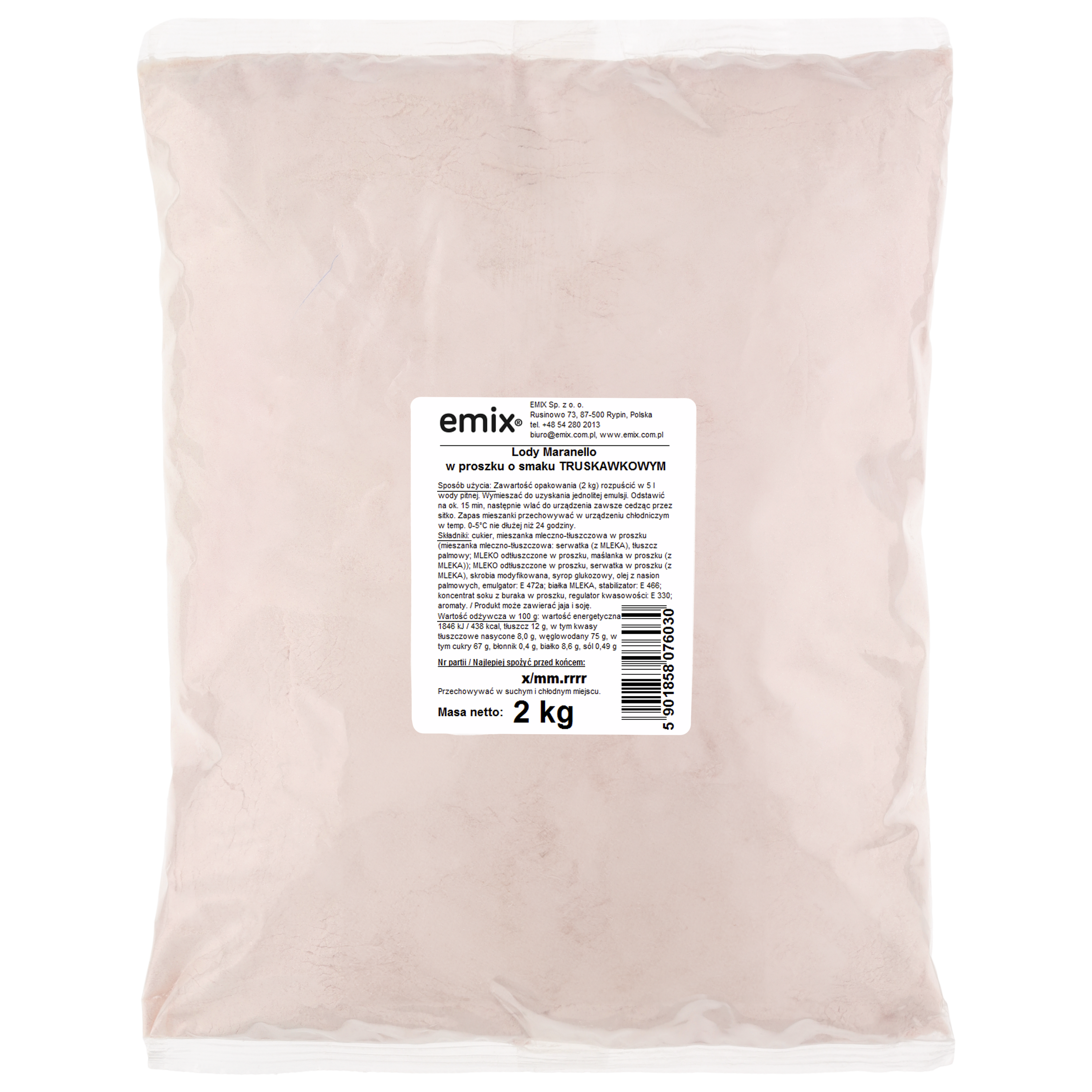 Lody Maranello Truskawka Emix 2Kg