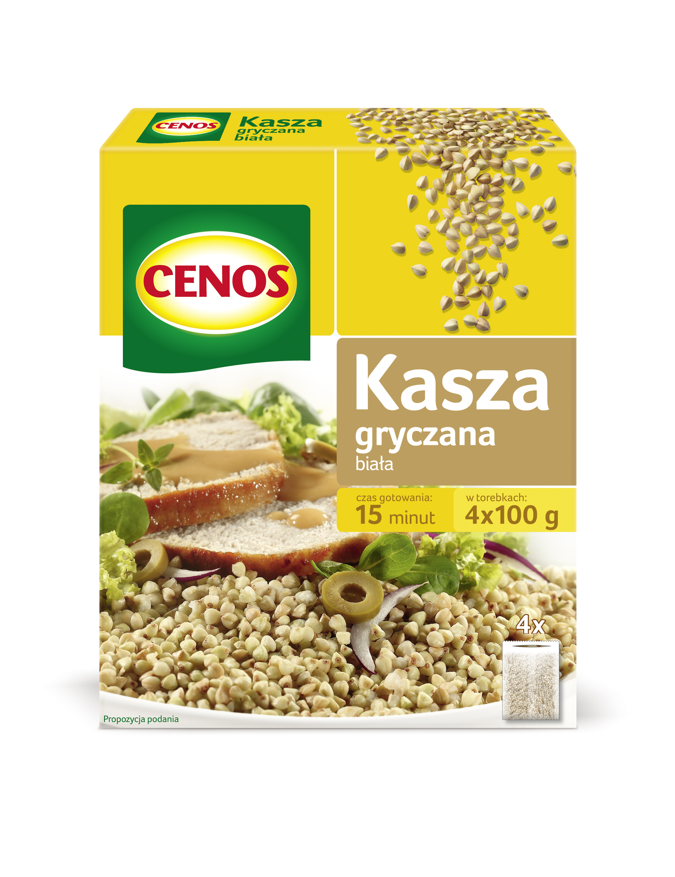 Kasza Gryczana Biała 4 X 100 G Cenos