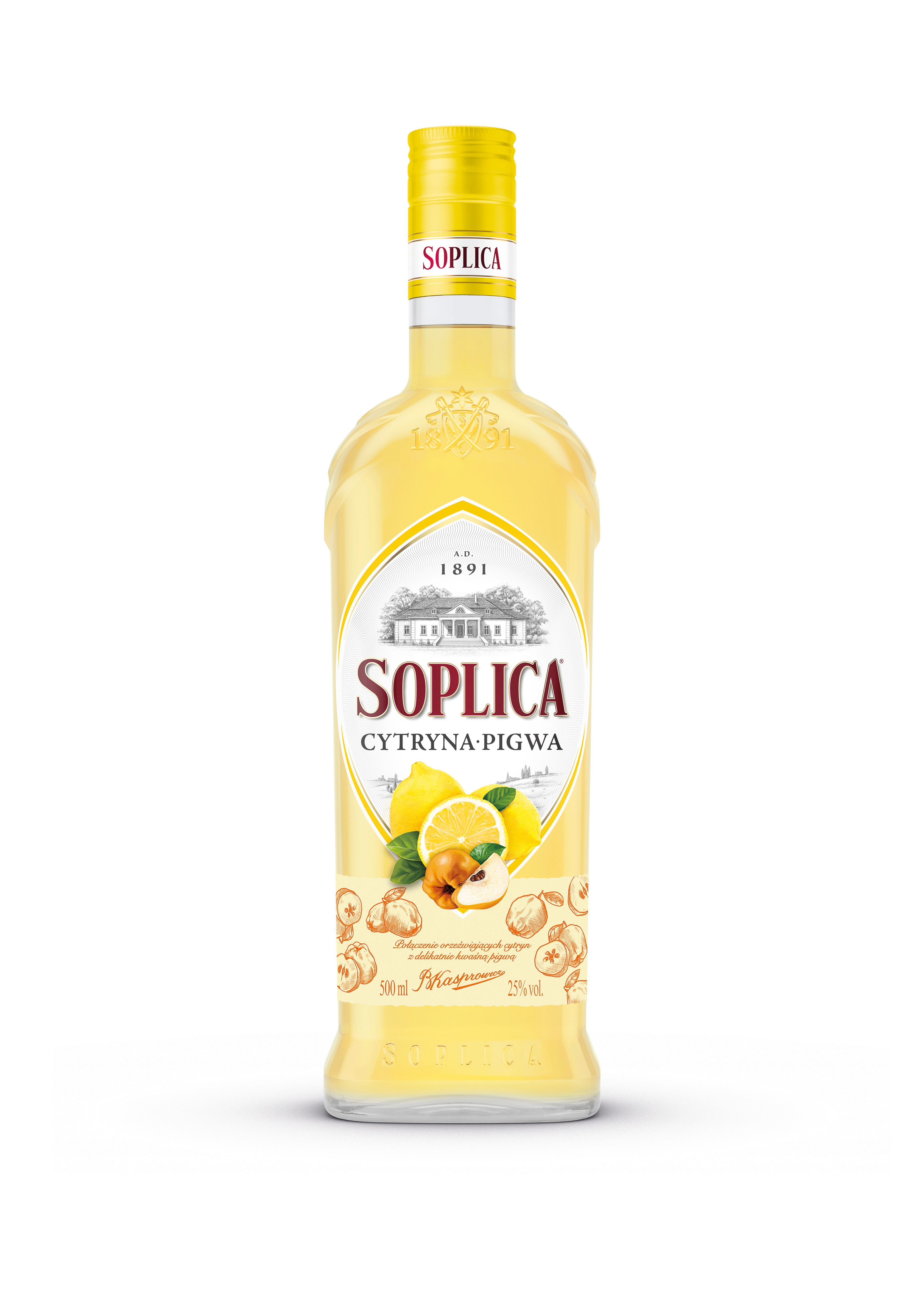 Soplica Cytryna Pigwa 25 % 500 Ml