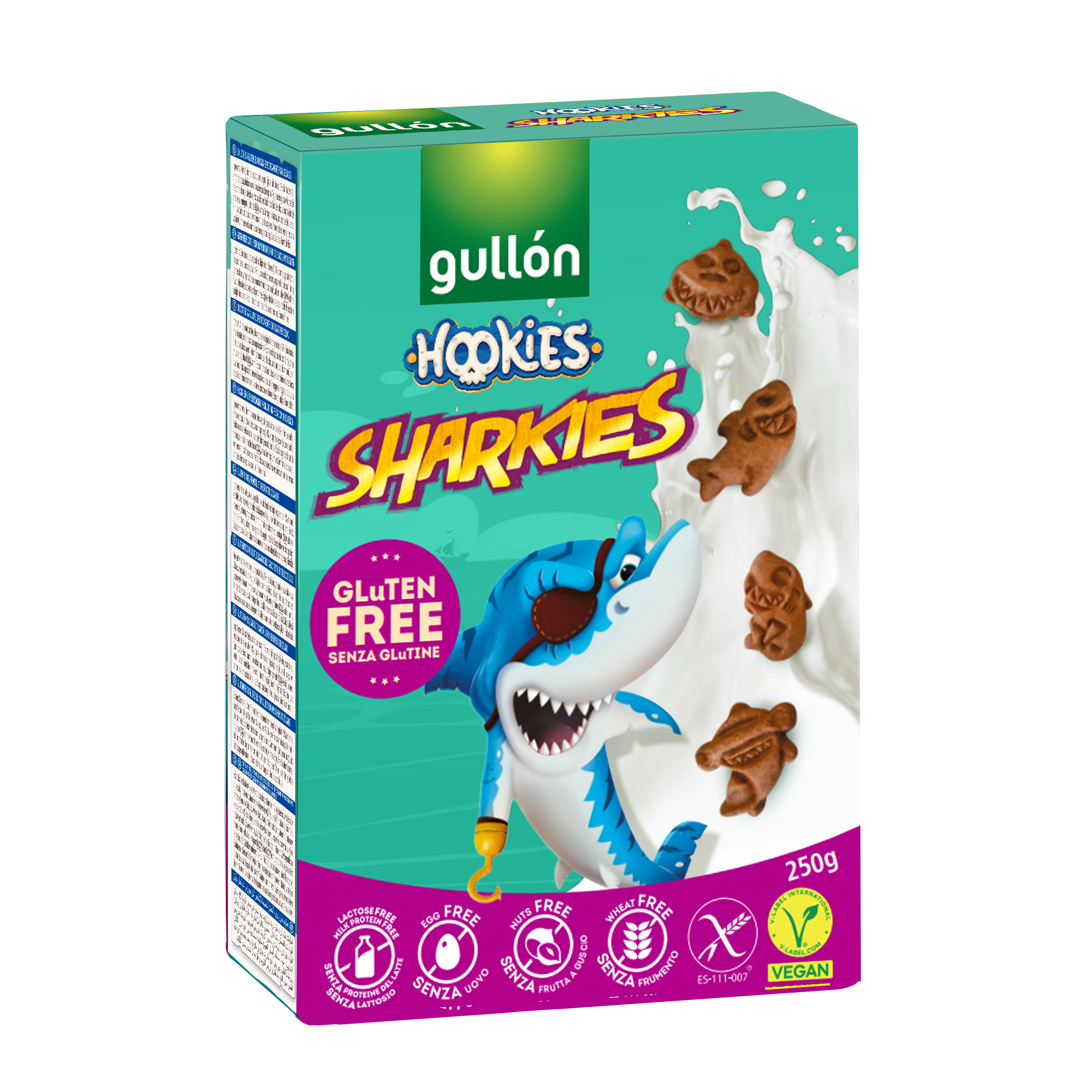 Gullón Sharkies Bezglutenowe Ciasteczka 250 G