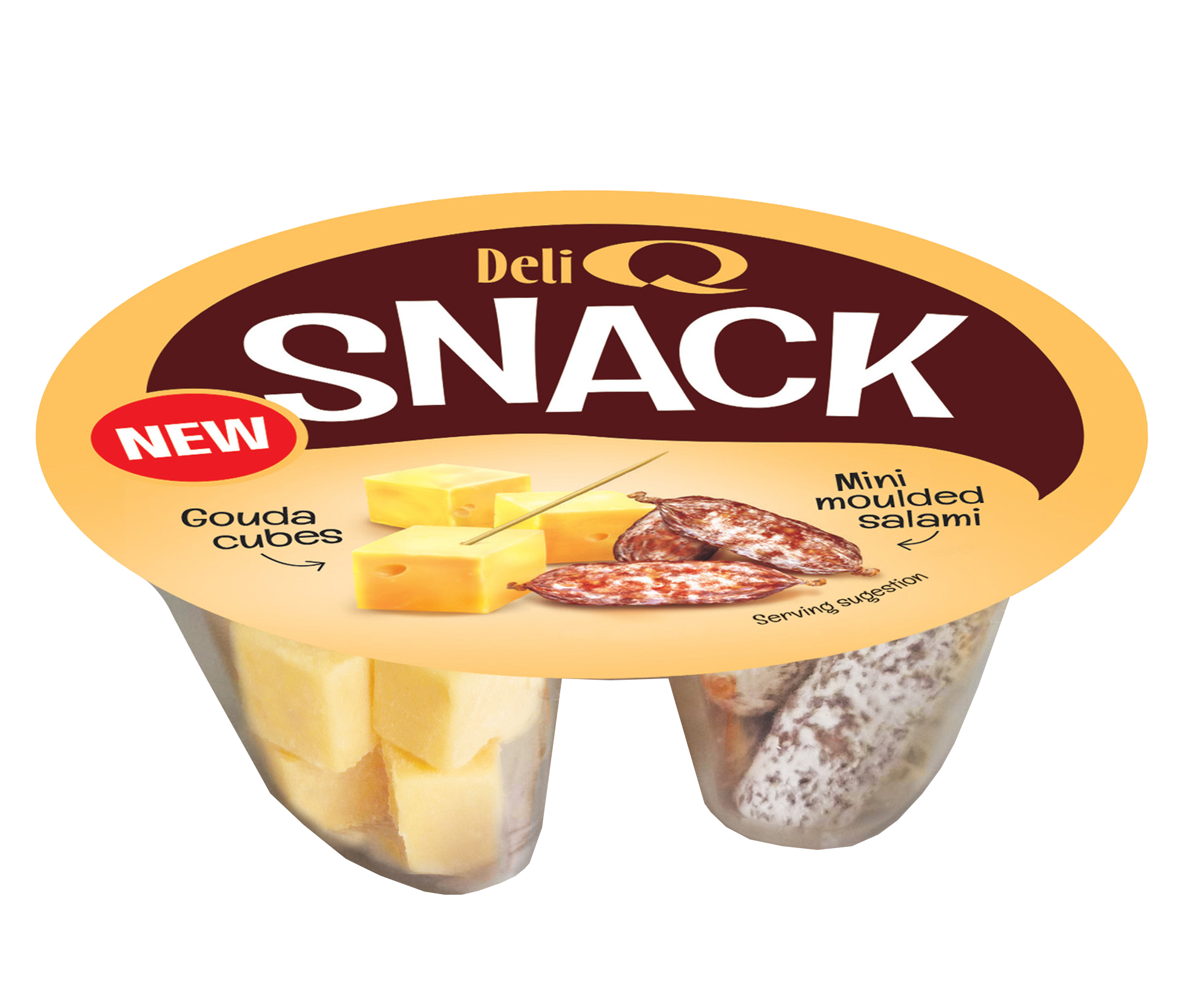 Deli Q Snack Gouda Kostki/ Mini Salami Pleśniowe 100G
