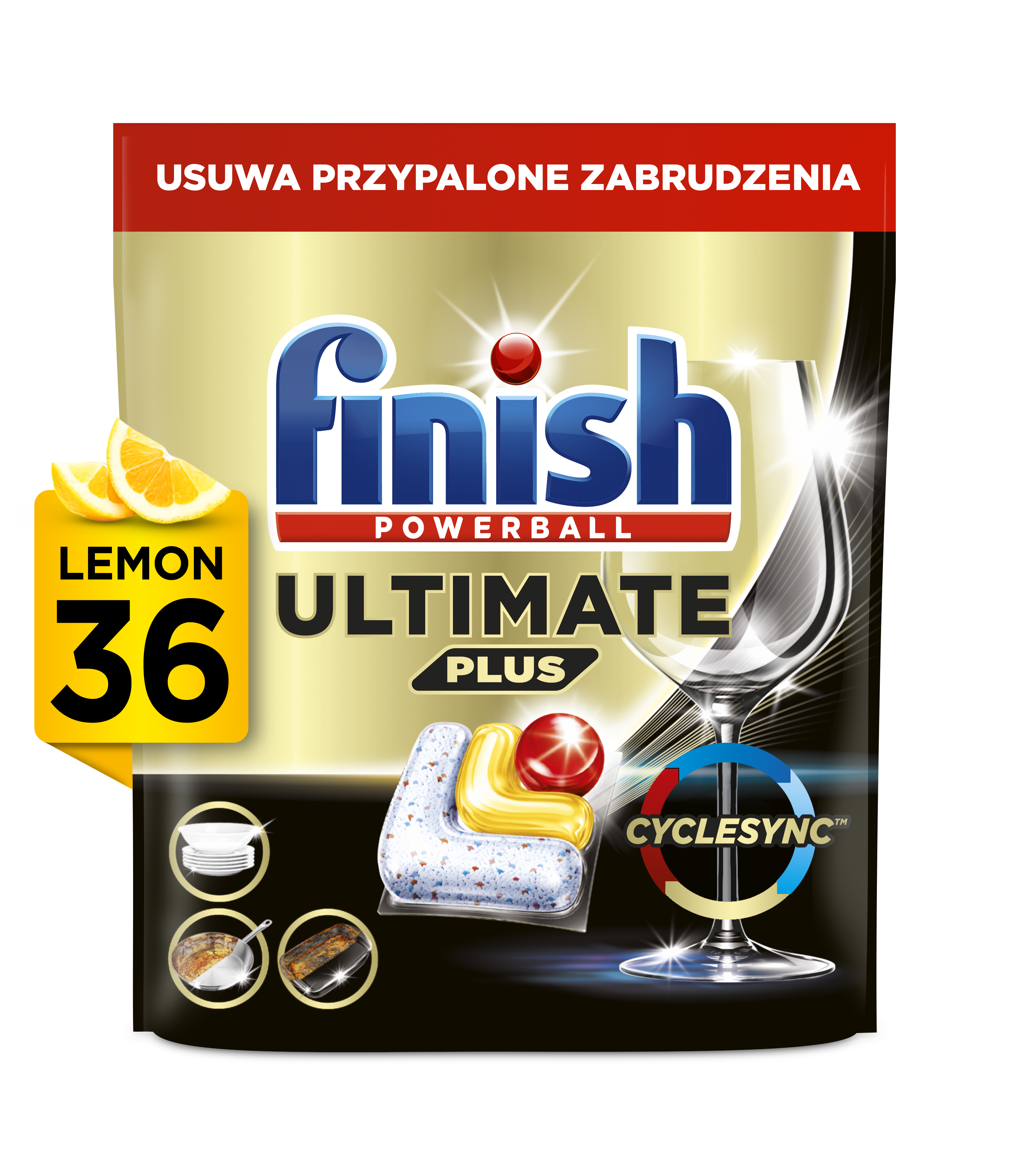 Finish Kapsułki Do Zmywarki Ultimate Plus 36 Lemon