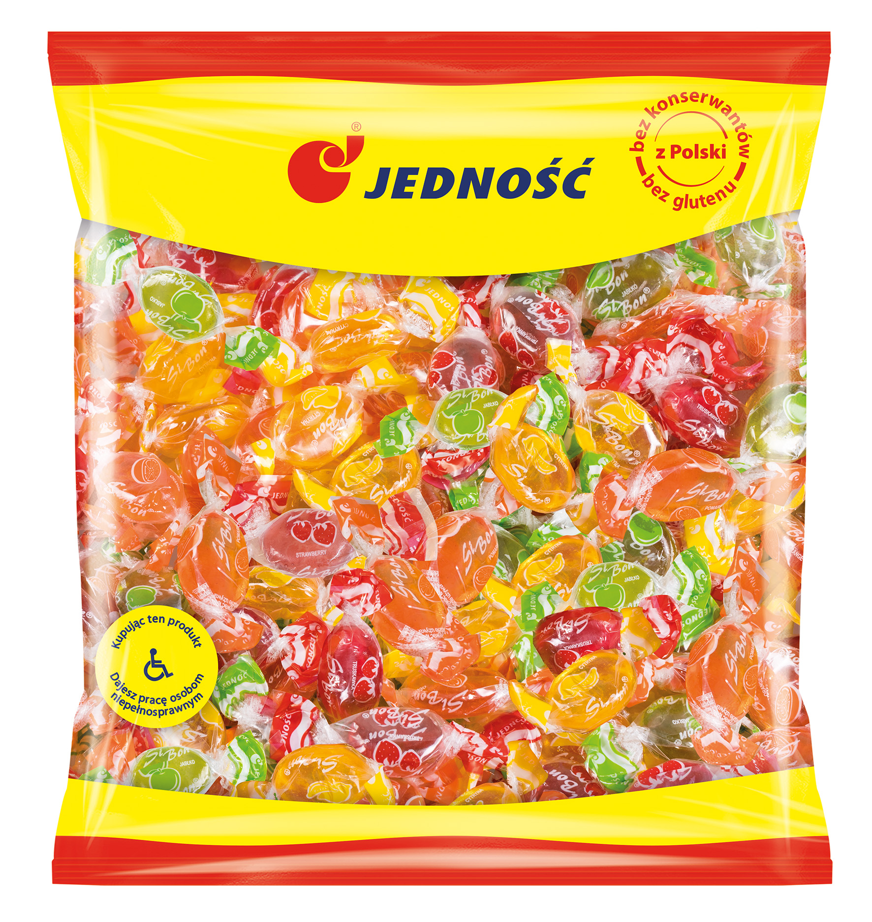 Jedność Karmelki Owocowe Si Bon 1 Kg