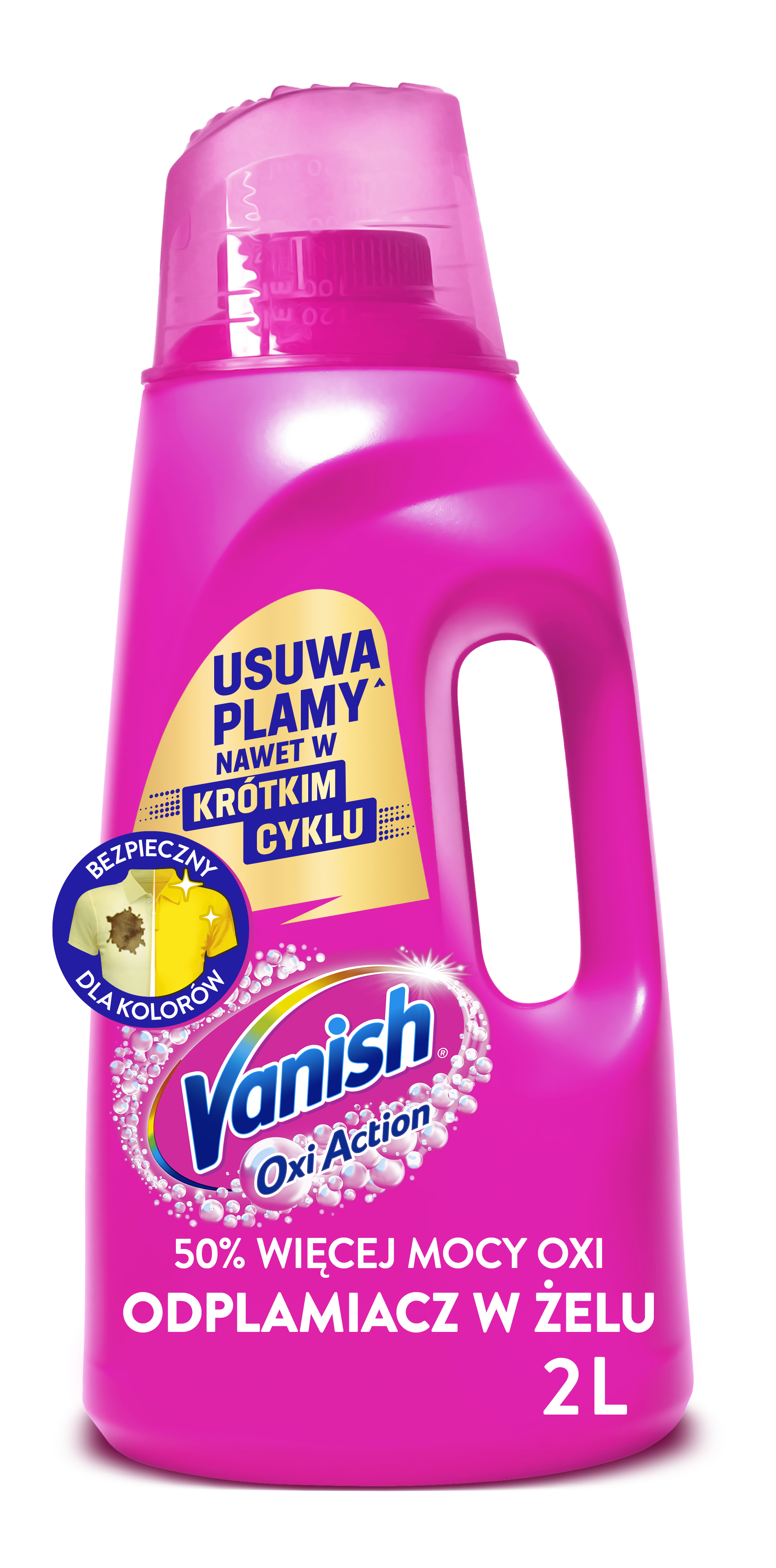 Vanish Oxi Action Pink Odplamiacz W Żelu 2L