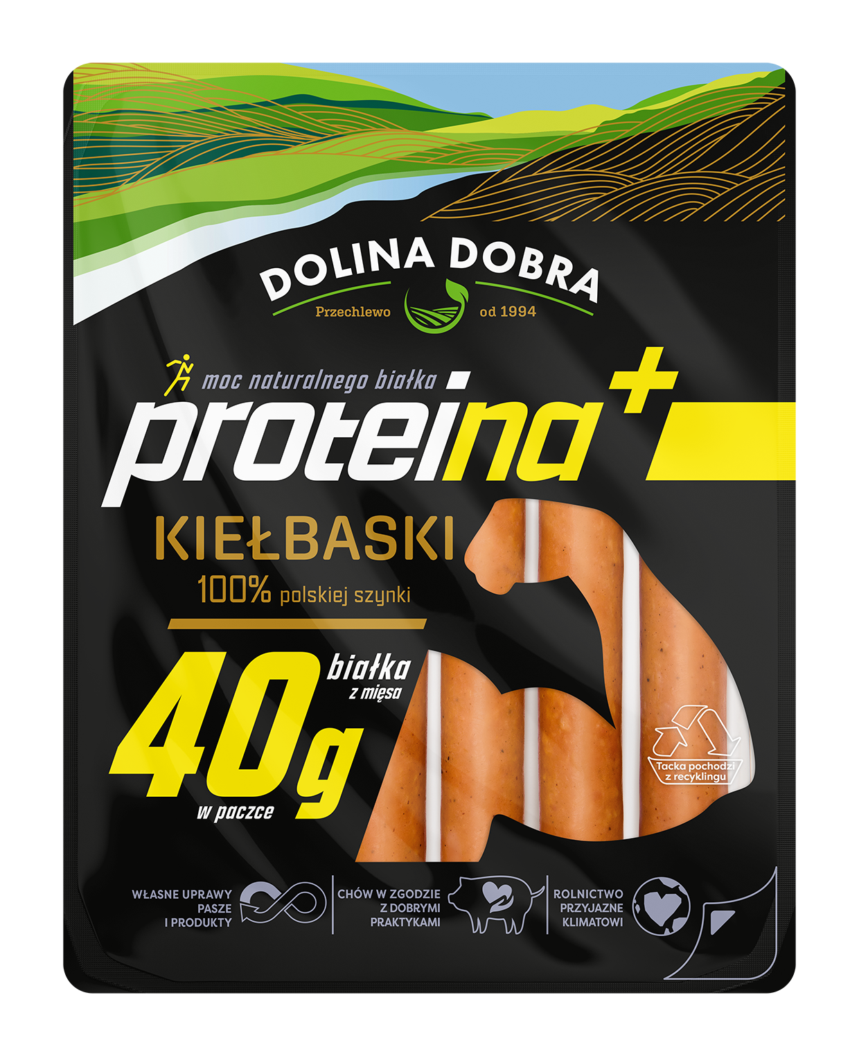 Kiełbaski Proteina+ 200 G Dolina Dobra