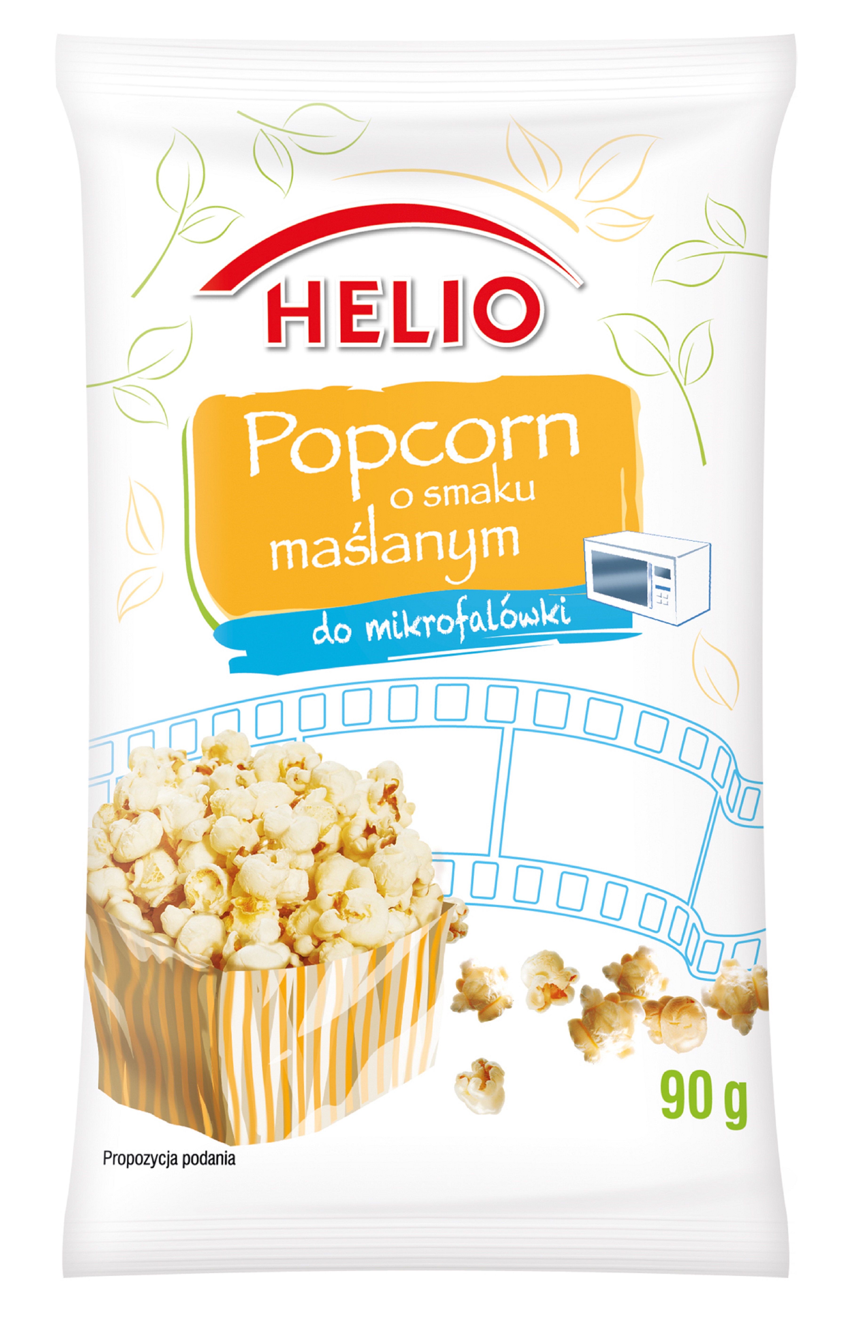 Popcorn Do Mikrofalówki O Smaku Maślanym 90 G Helio
