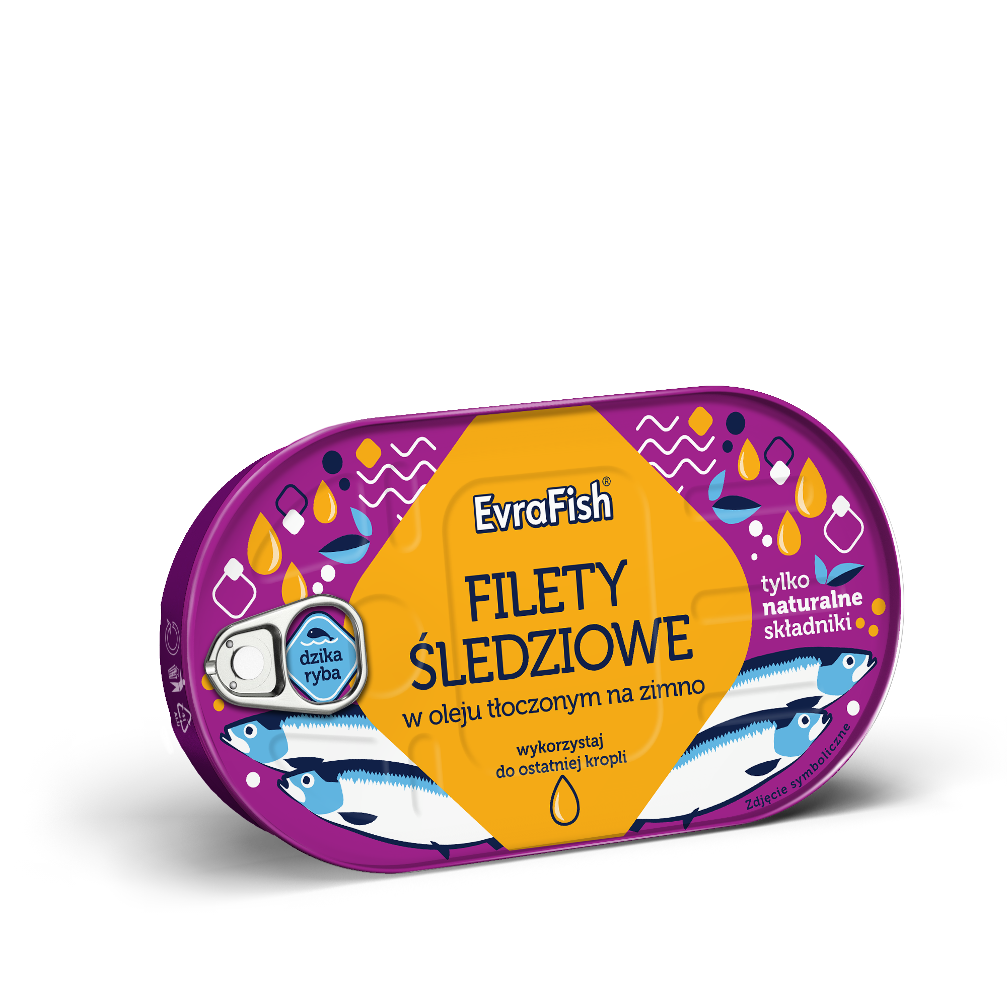 Evrafish Filety Śledziowe W Oleju Tłoczonym Na Zimno 170G