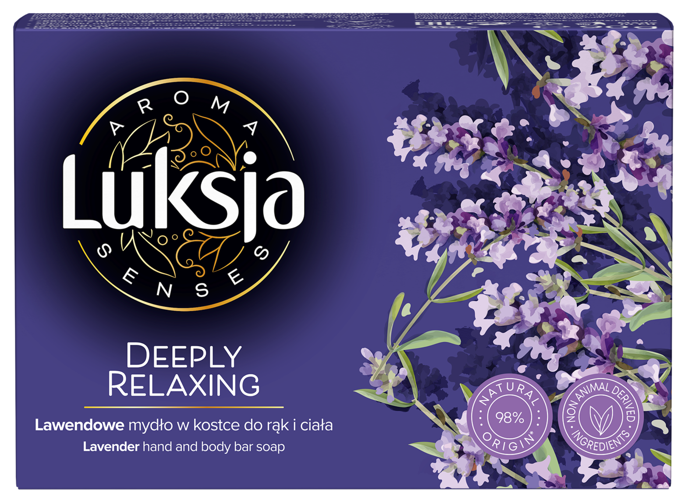 Luksja Aroma Senses Deeply Relaxing Lawendowe Mydło W Kostce Do Rąk I Ciała 90 G