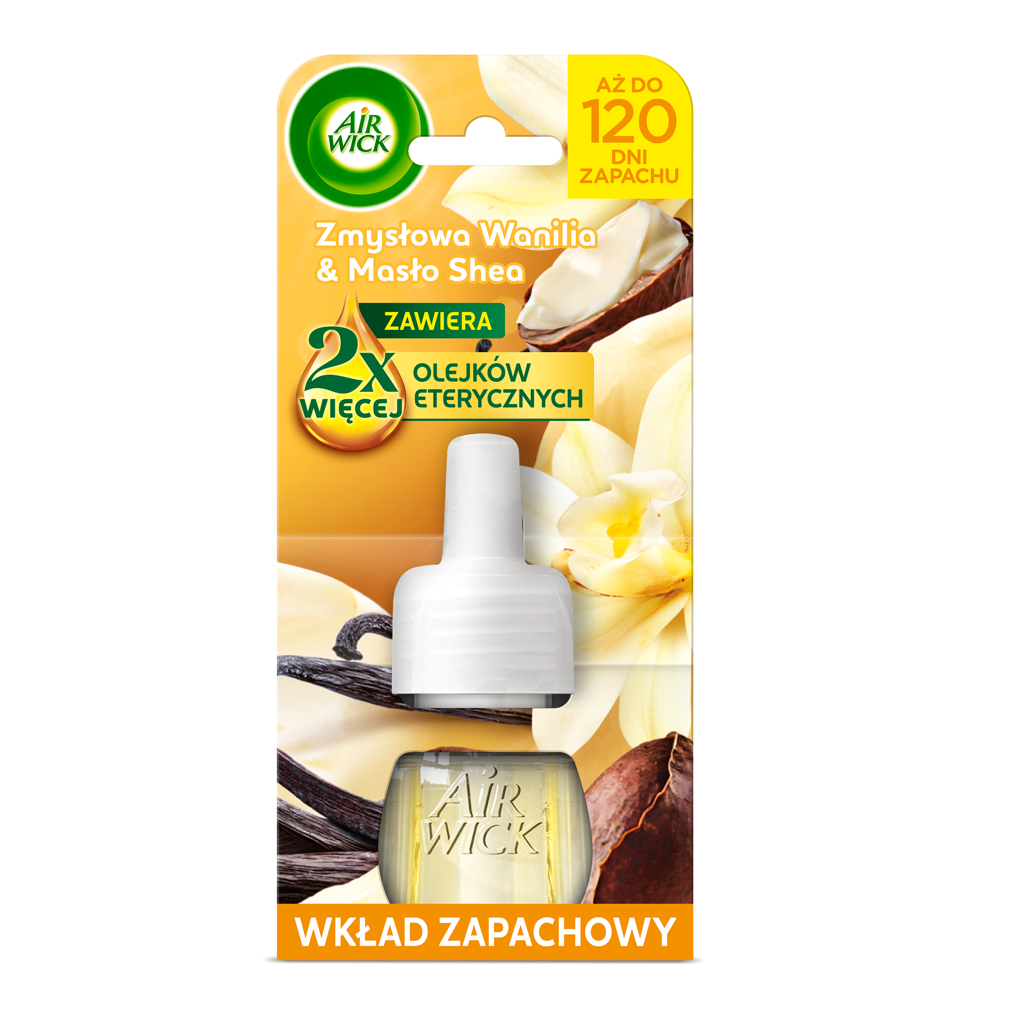 Air Wick Elektryczny Odświeżacz Powietrza Zmysłowa Wanilia I Masło Shea Wkład 19 Ml