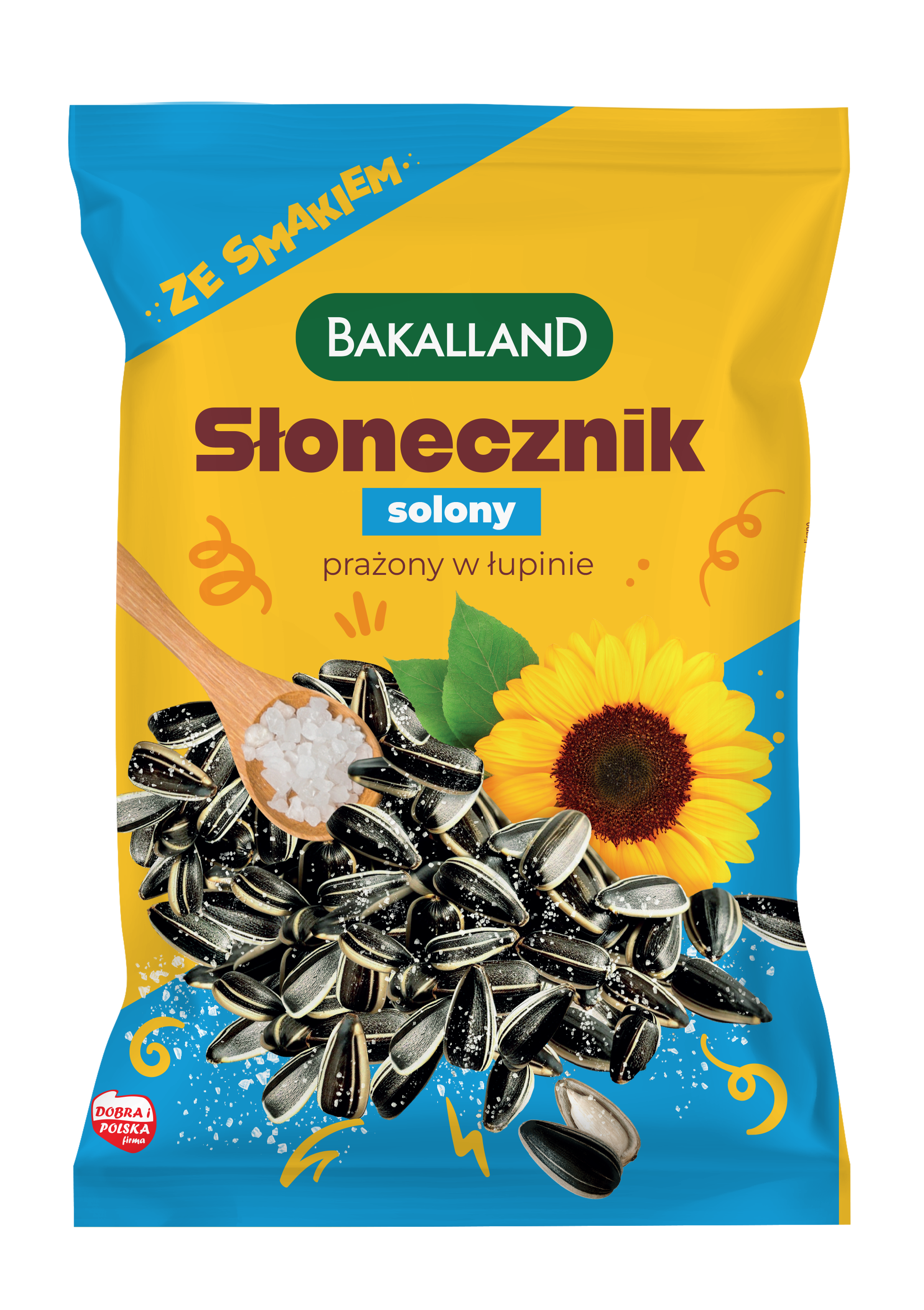 Słonecznik Solony Prażony W Łupinie Bakalland 130 G